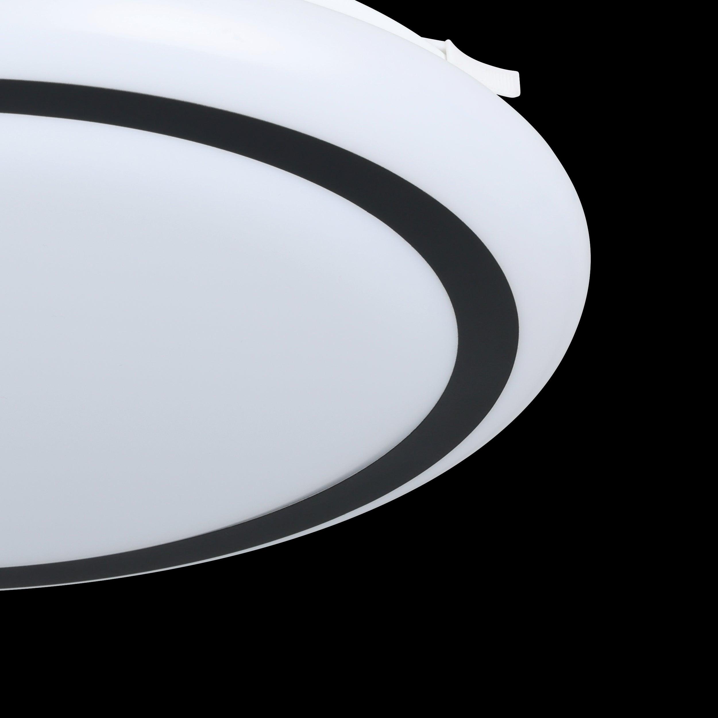 eglo capasso white round flush ceiling light 34cm kitchen lighting