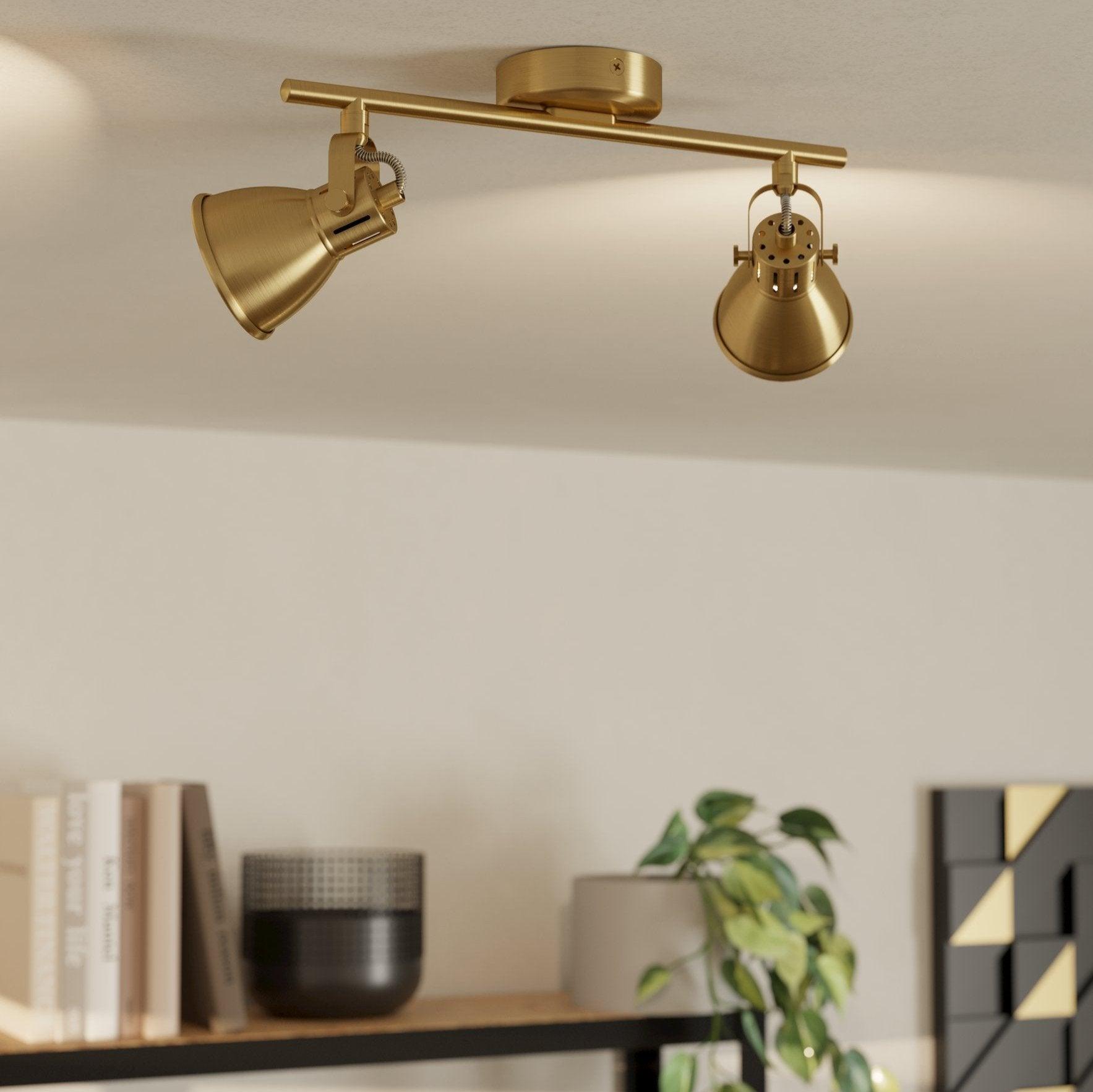 Eglo Seras Brass 2 Light Bar Spotlight-clearance