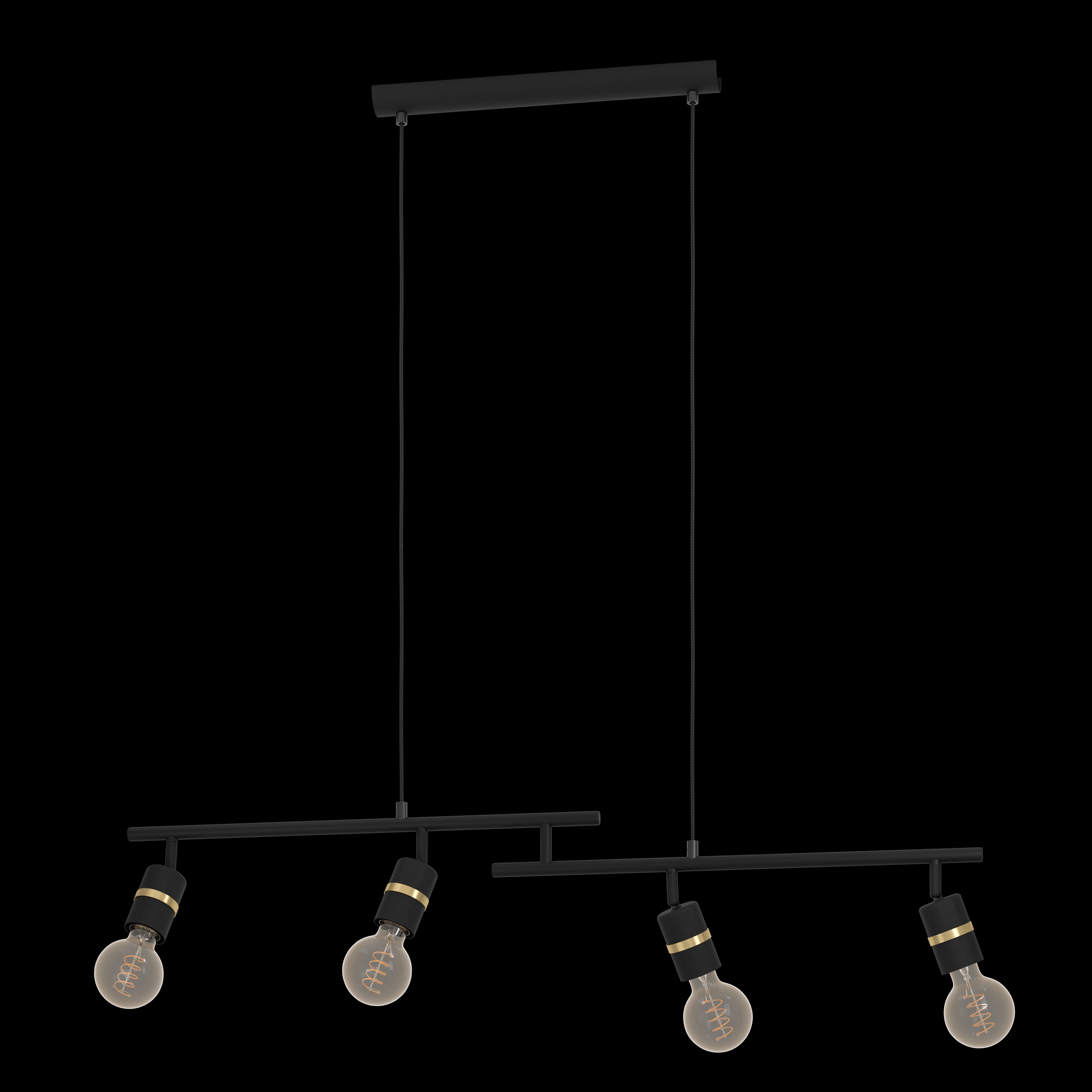 eglo lurone black gold ceiling pendant living room image