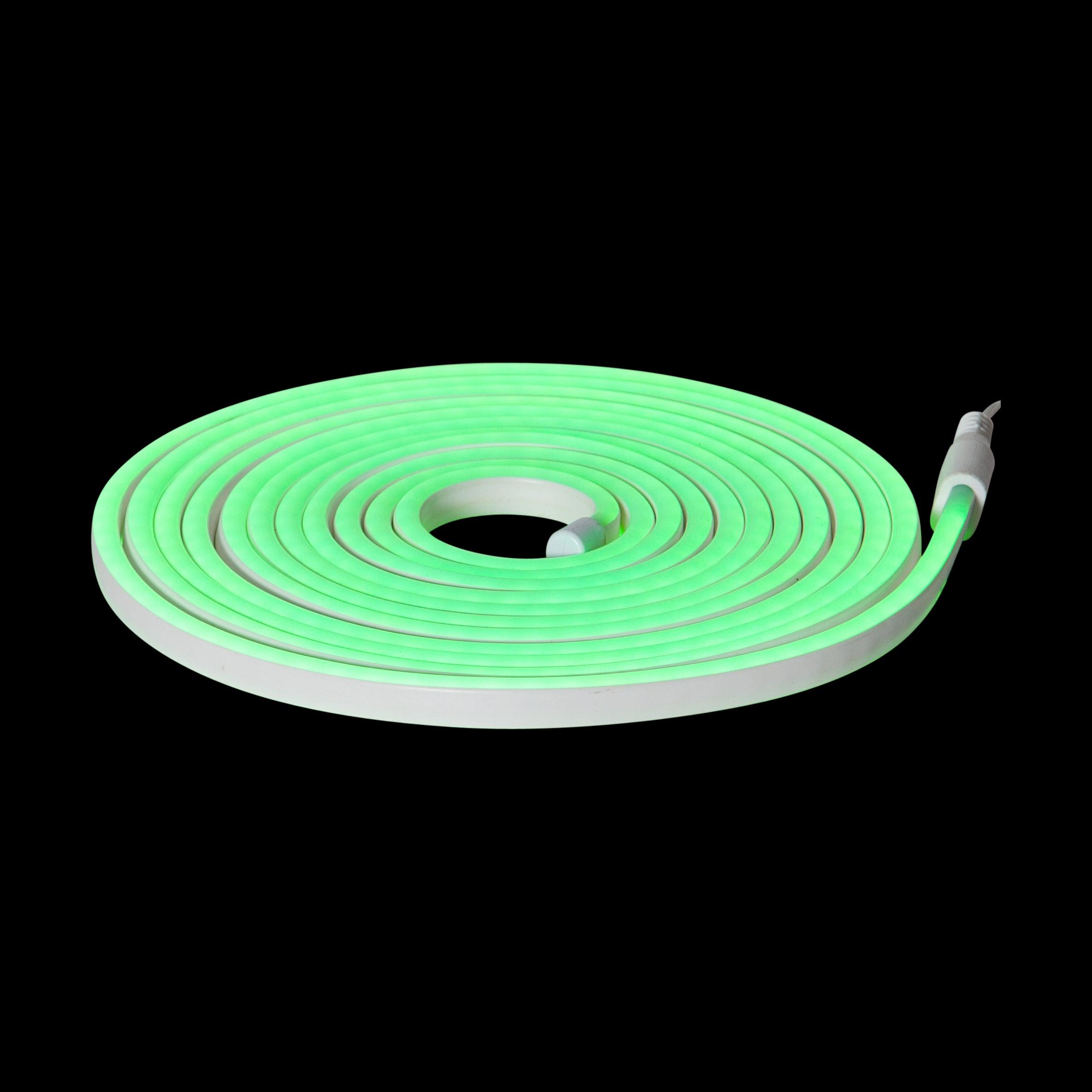 eglo flatneonled green outdoor strip light ip44 living room image