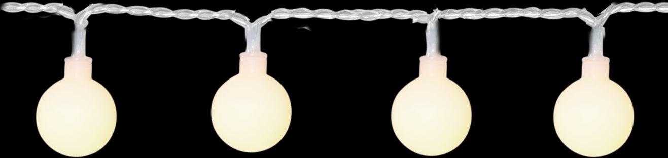 eglo libisa 50 light white bulb festoon outdoor party set ip44 living room image