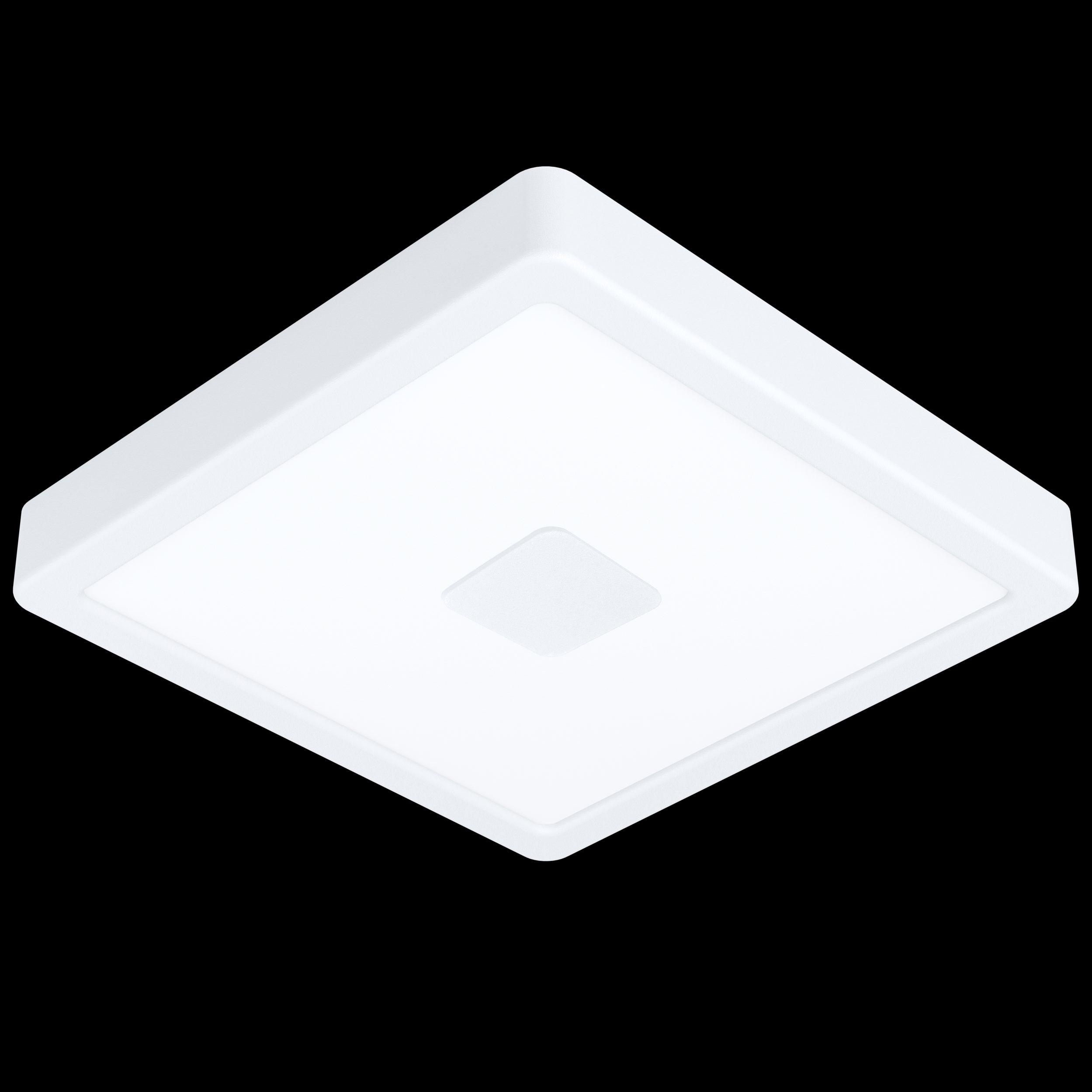 eglo iphias 2 white led square outdoor flush ceiling light living room image