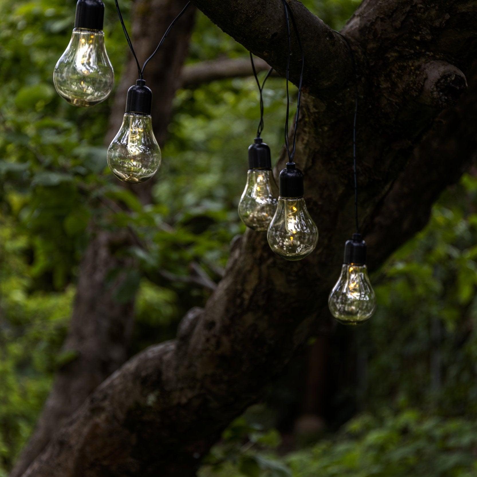 eglo libisa 10 light clear bulb festoon ip44 outdoor party set