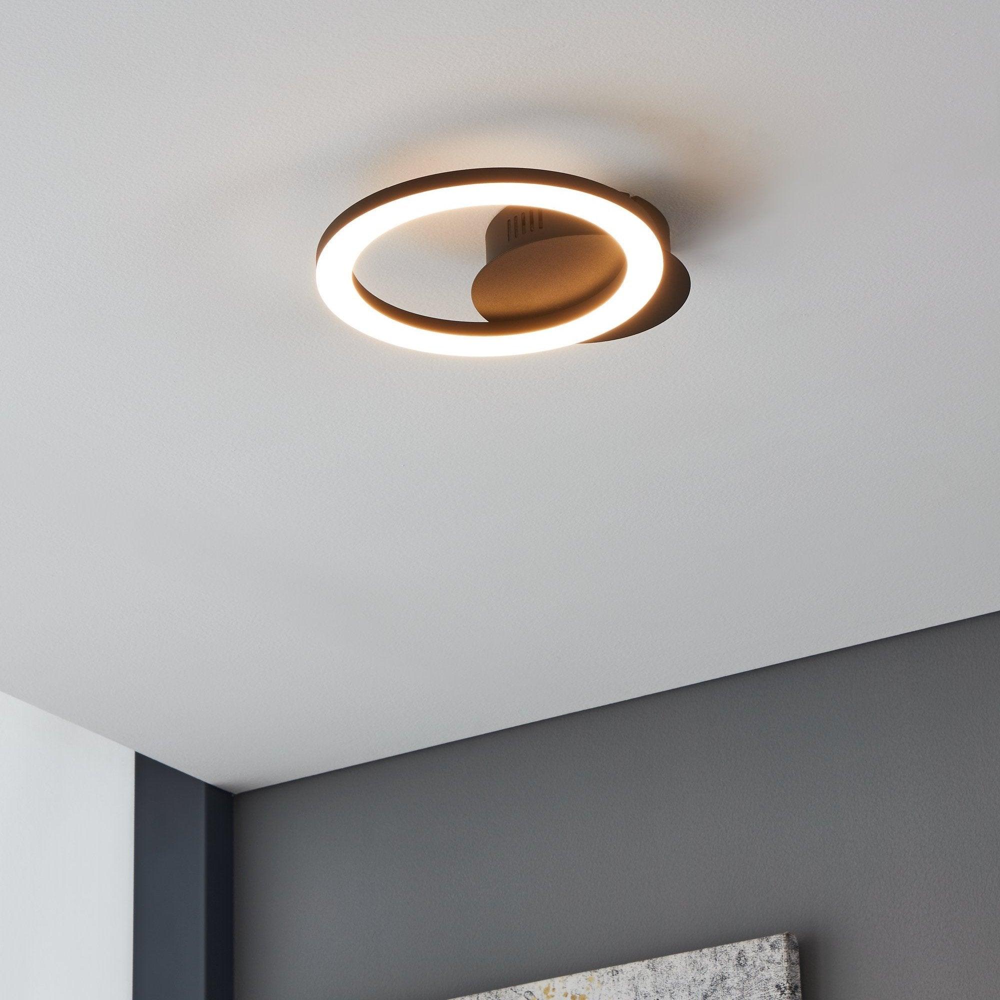 eglo connect parrapos z smart led black wall light