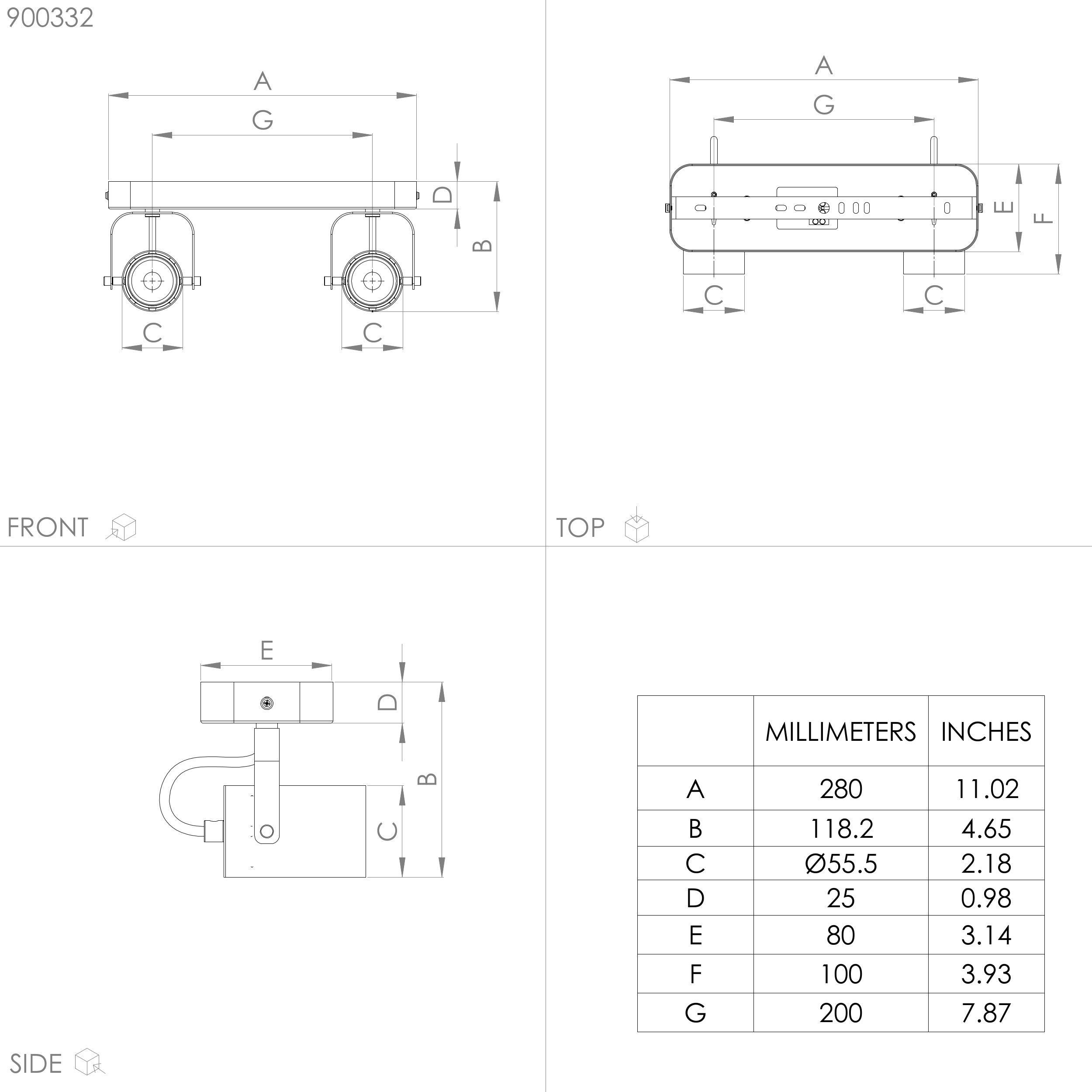 eglo sorego 2 light bar spotlight kitchen lighting