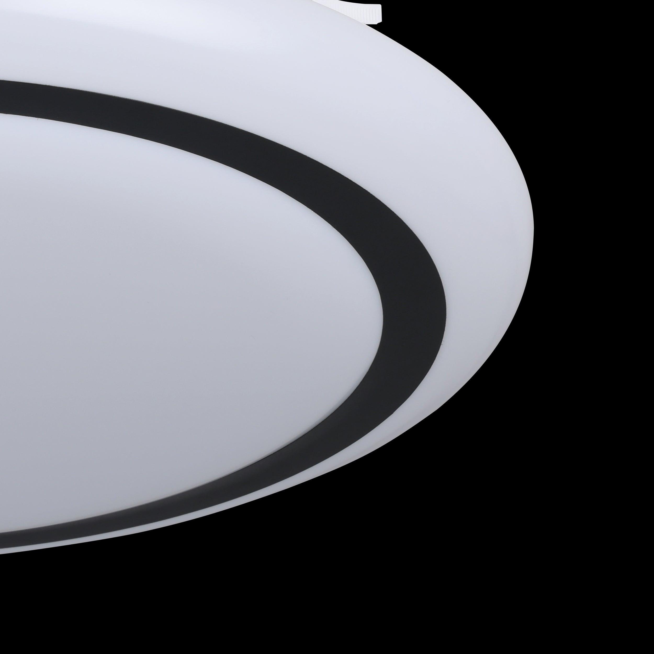 eglo capasso led black white ceiling flush ceiling 48cm kitchen lighting