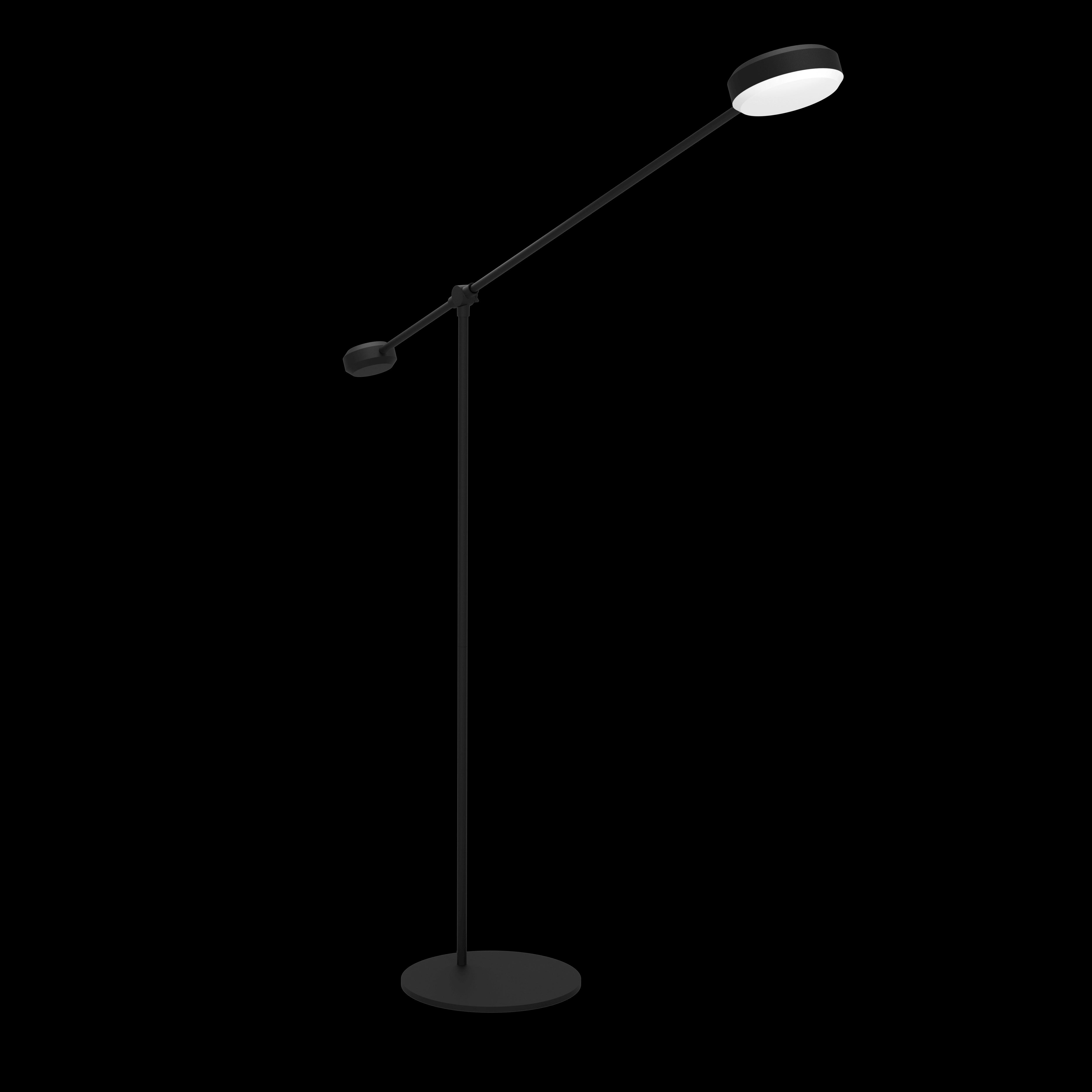 eglo clavellina black led boom touch floor lamp living room image