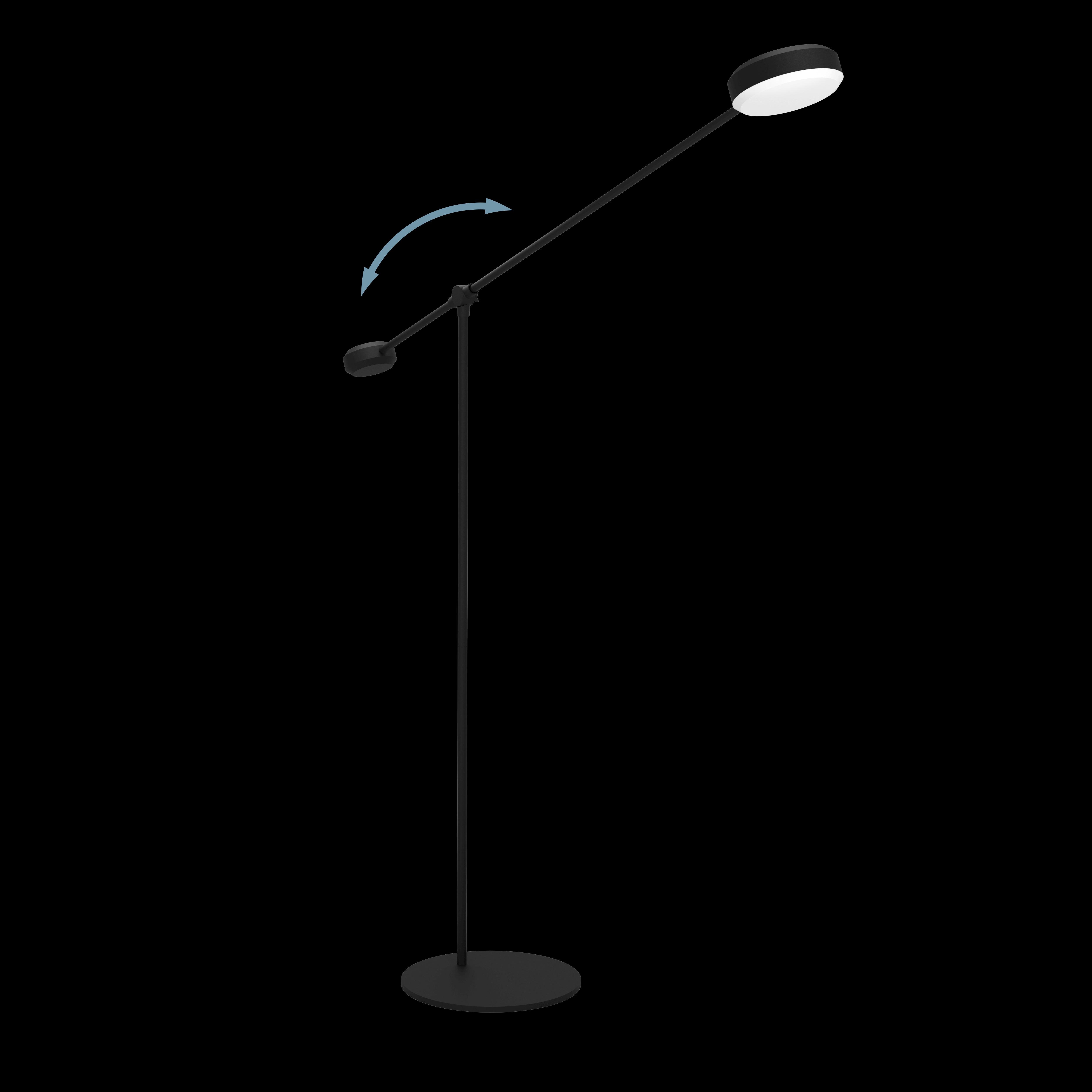 eglo clavellina black led boom touch floor lamp kitchen lighting