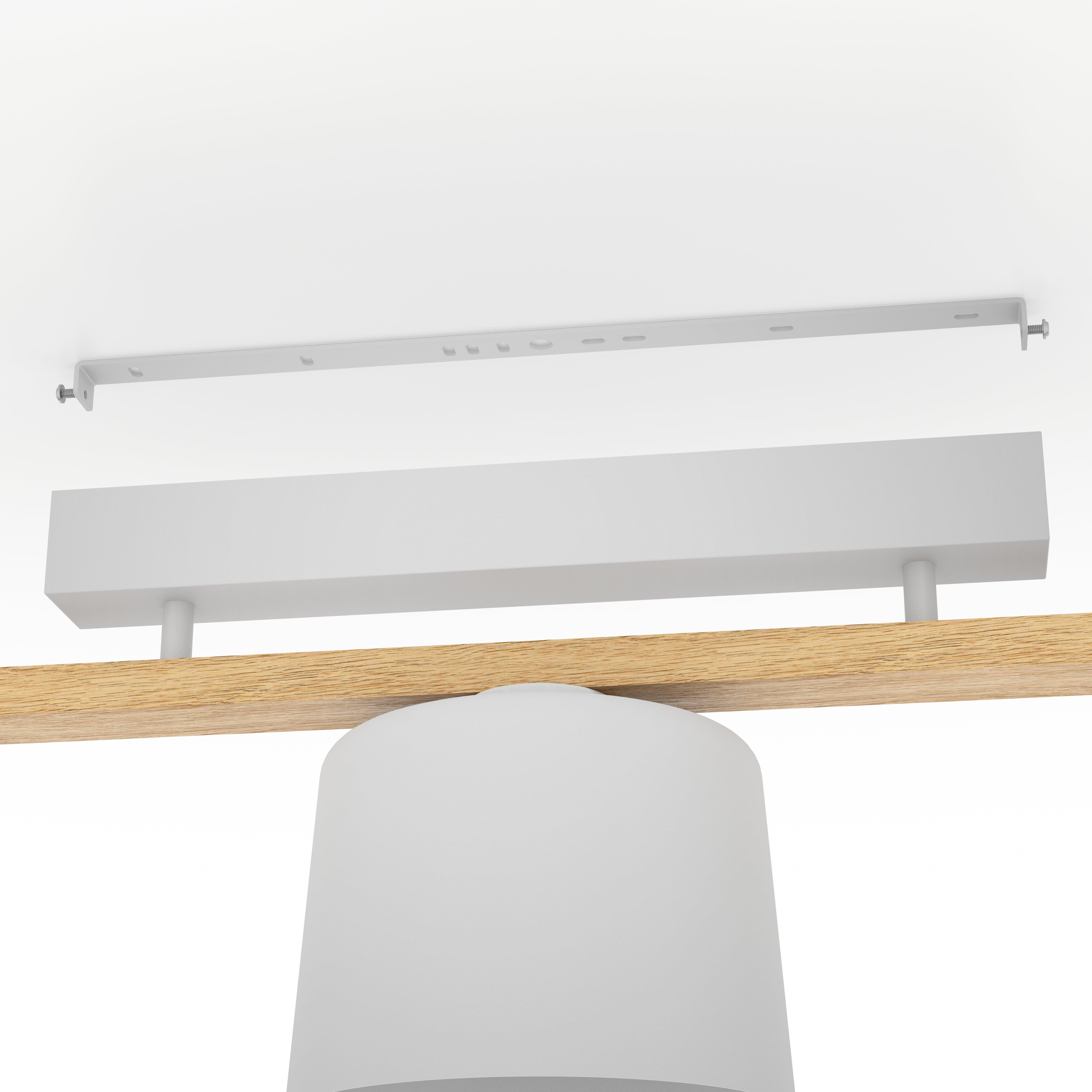 eglo mariel 3 light wood grey bar ceiling flush Kitchen Lighting Close Up