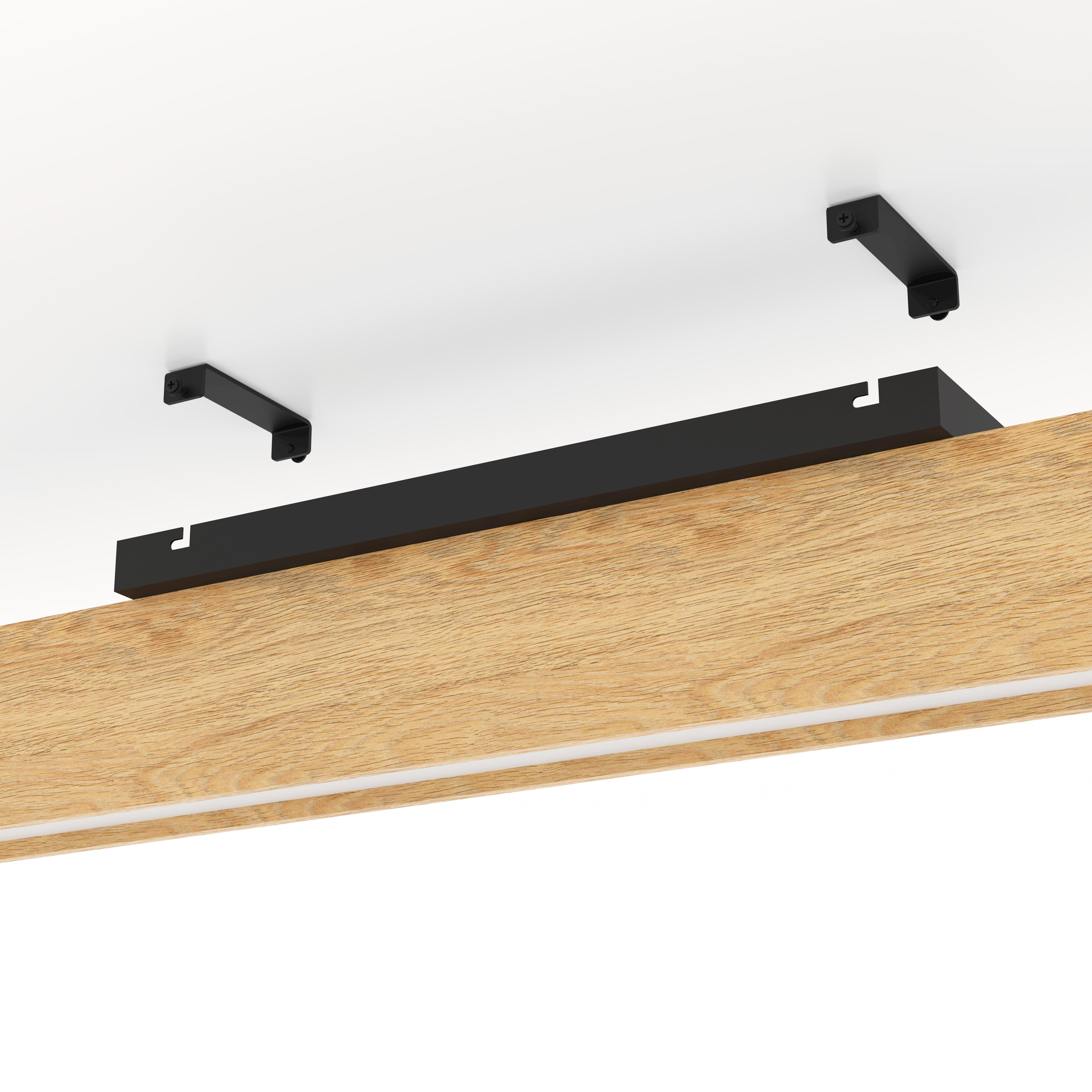 eglo connect anchorena z smart led light wood bar ceiling flush Kitchen Lighting Close Up