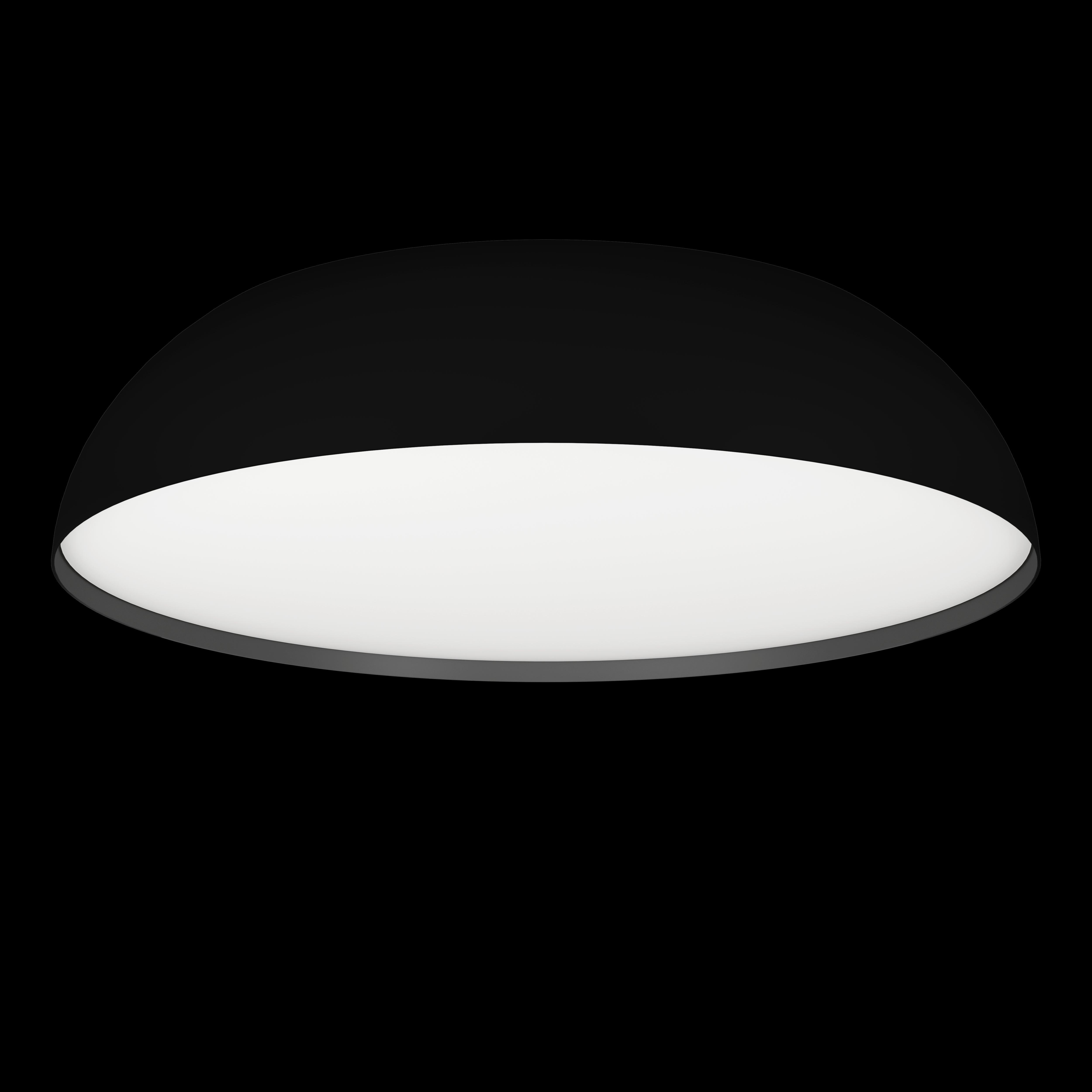 eglo connect tollos z smart led round black ceiling flush 55cm living room close up