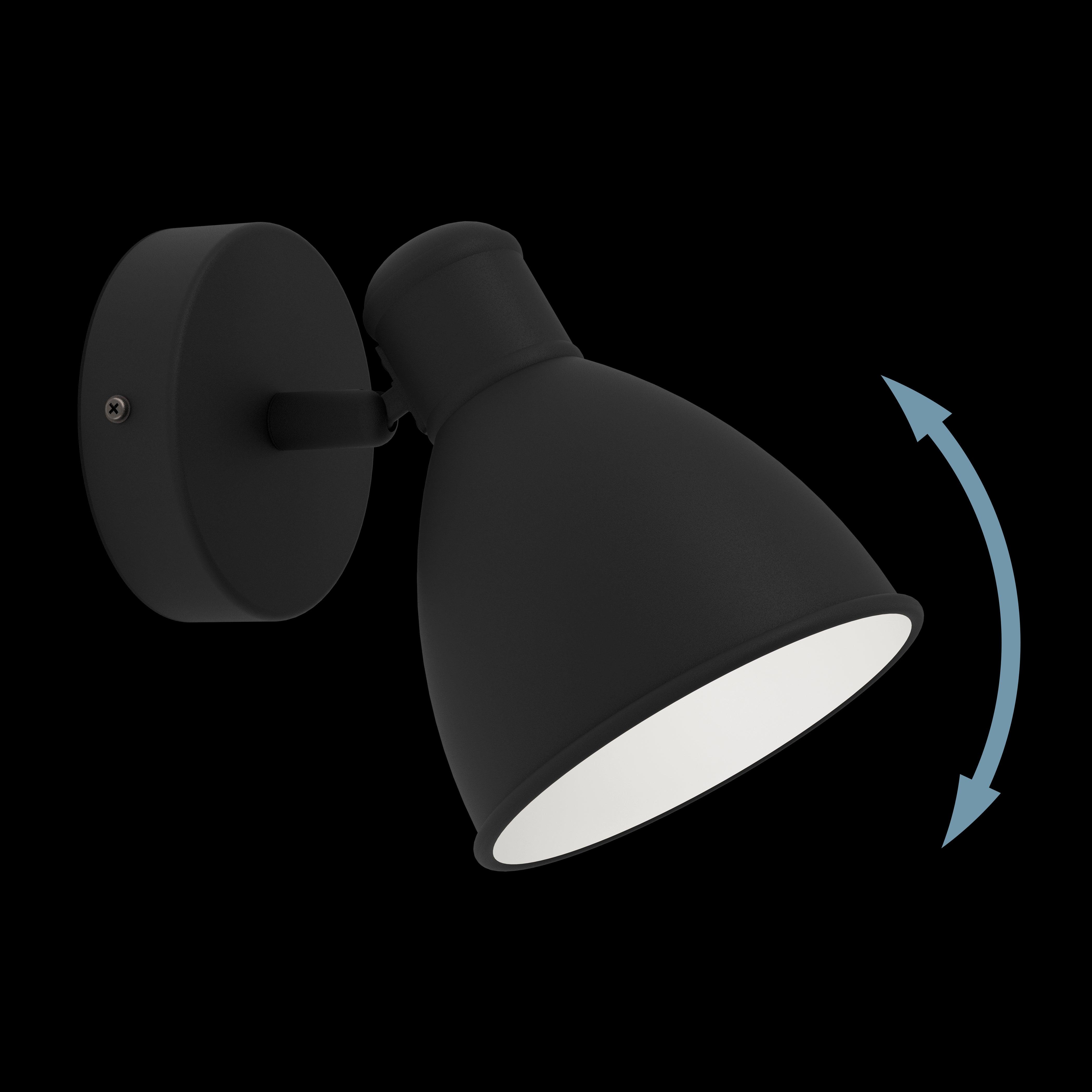 Eglo San Peri 1 Black IP44 Bathroom Spot Light-WAREHOUSE-40-200326