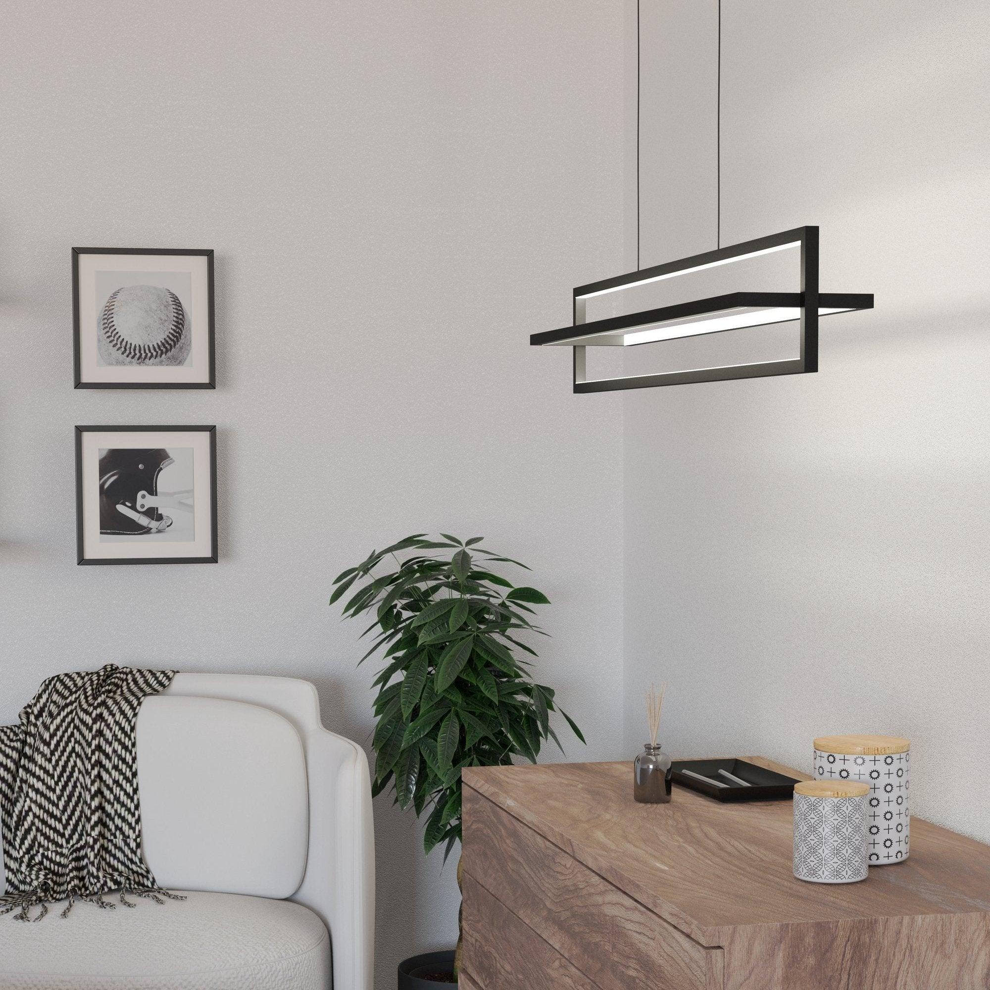 eglo siberia led black steel ceiling pendant