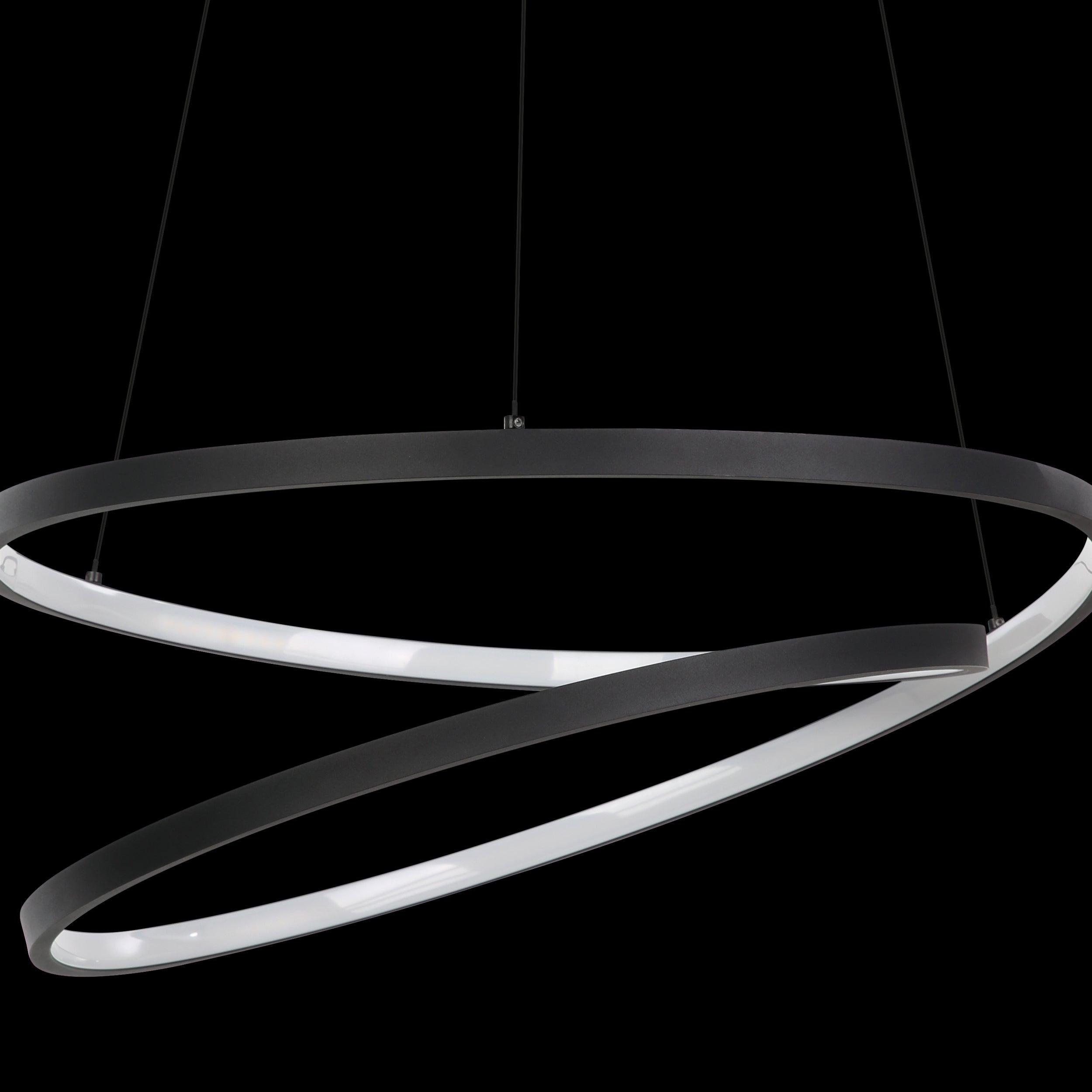 eglo ruotale led black curved ceiling pendant kitchen lighting
