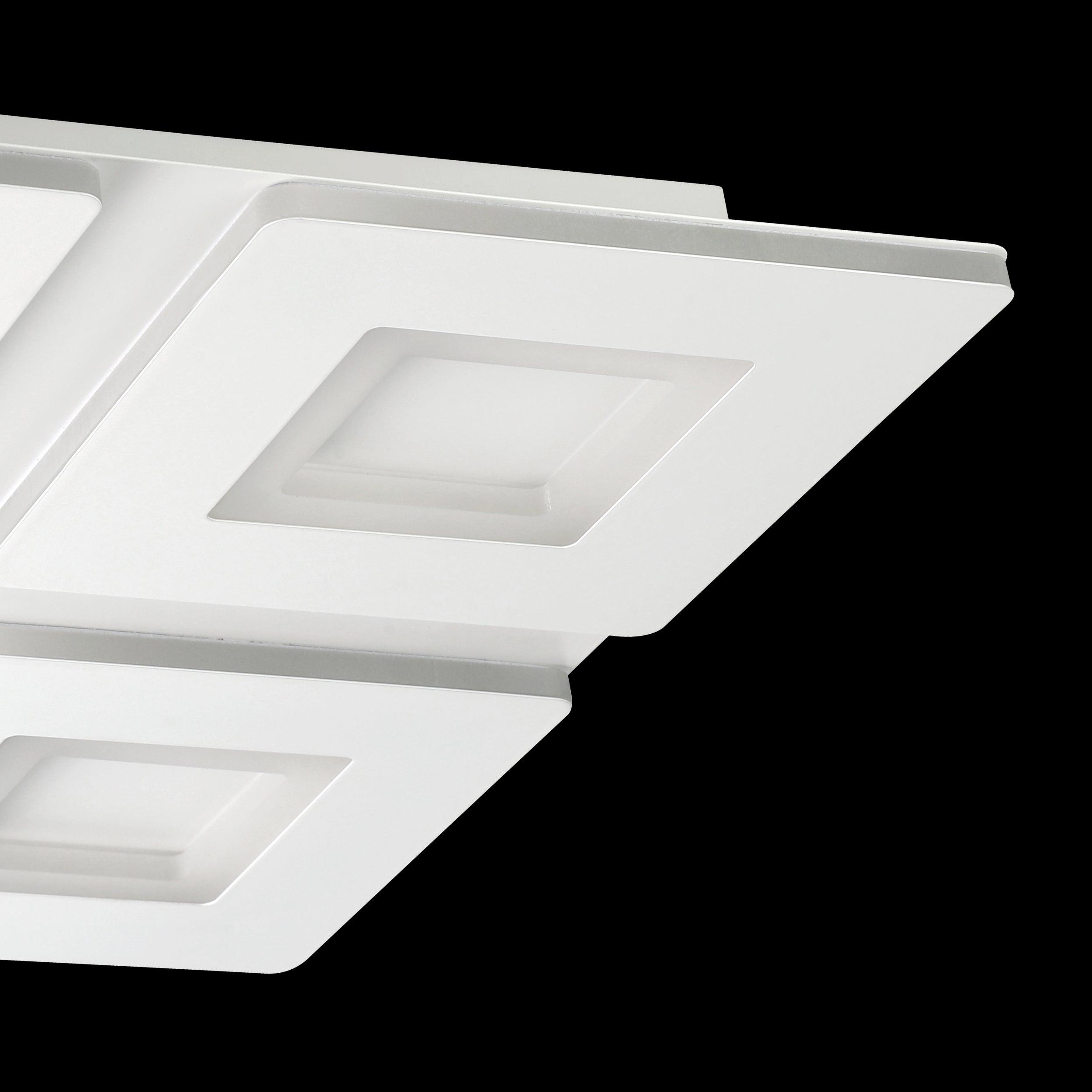 eglo connect padrogiano z smart 4 light led square ceiling flush 45cm living room close up