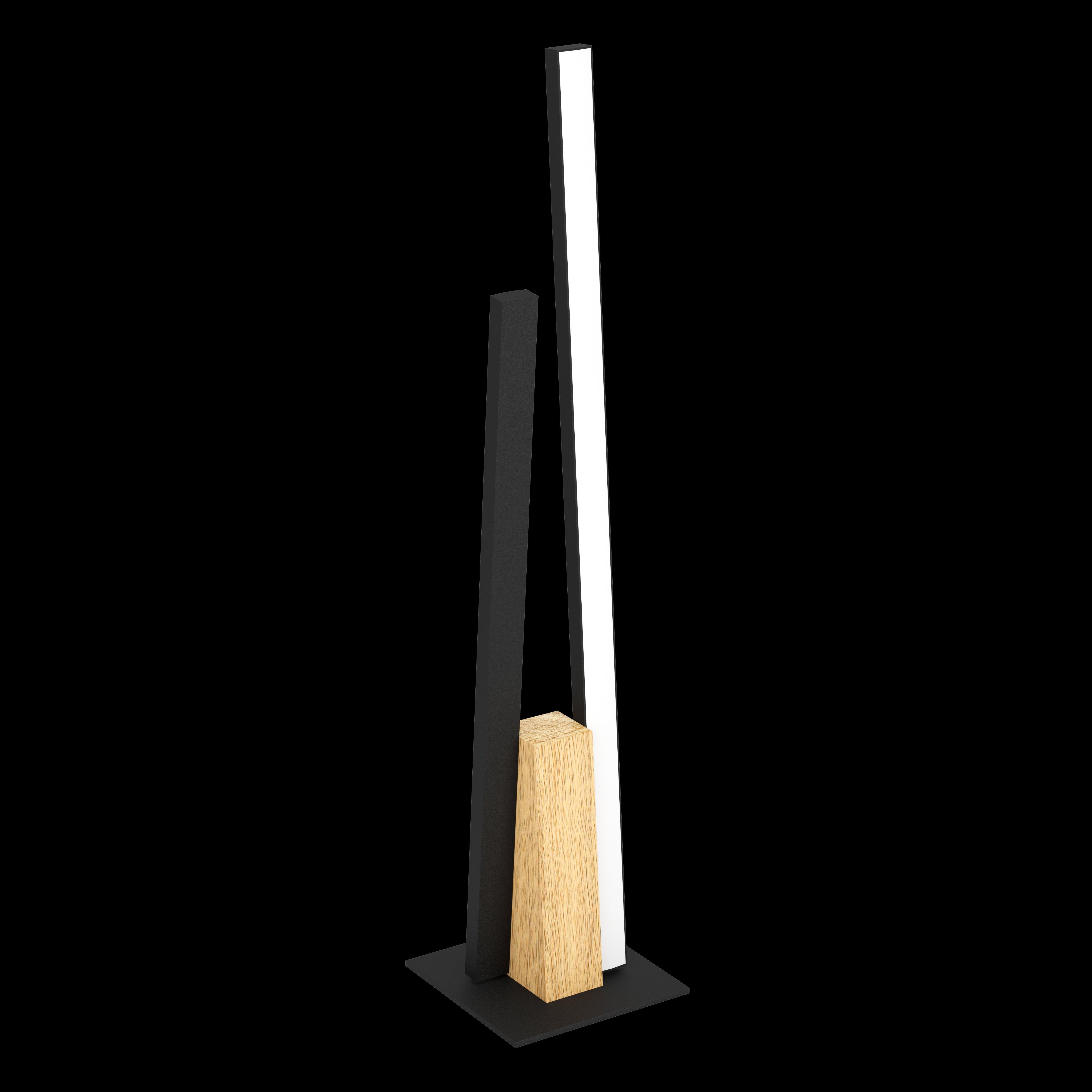 eglo panagria led black wood table lamp living room image