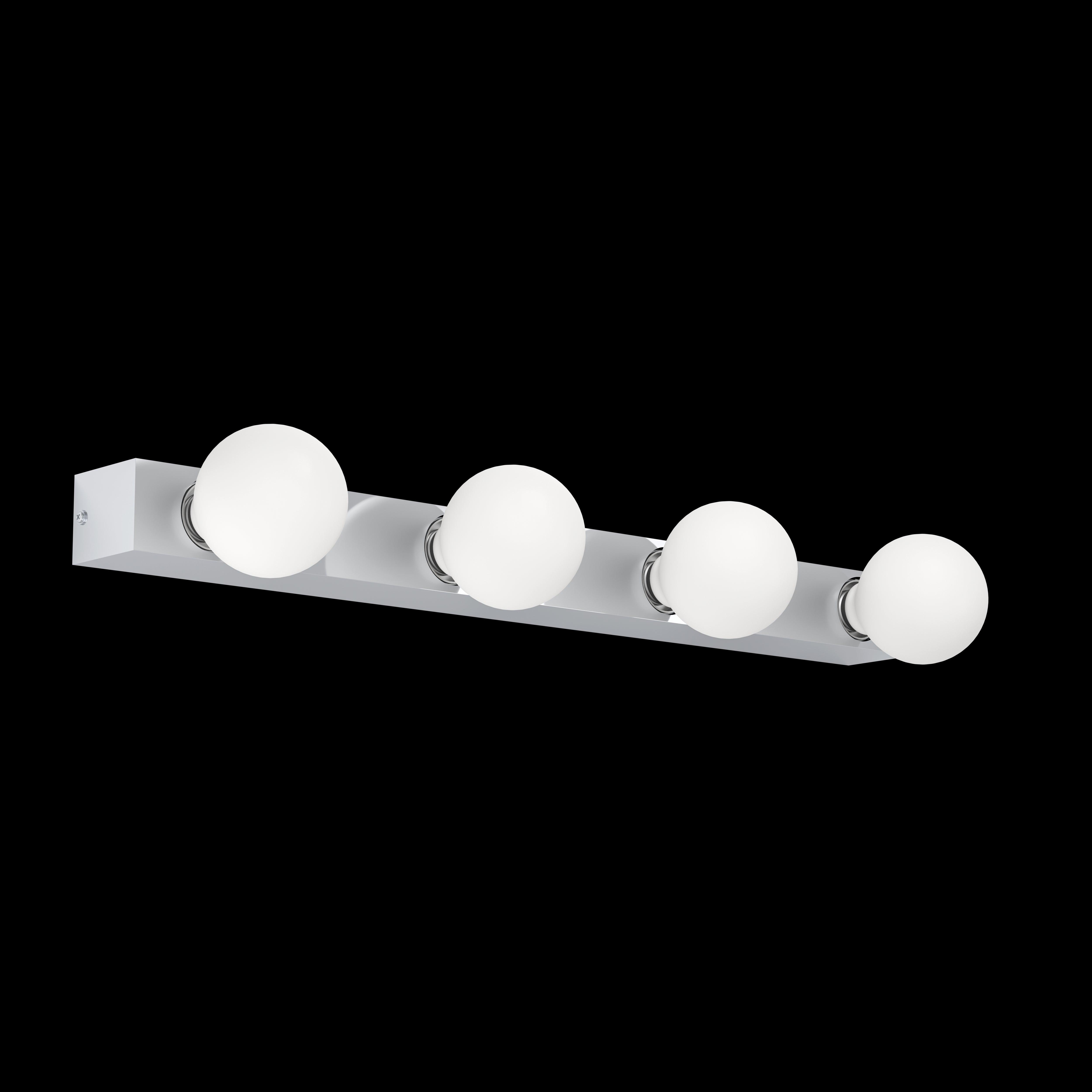 eglo guanal chrome 4 light wall light living room close up