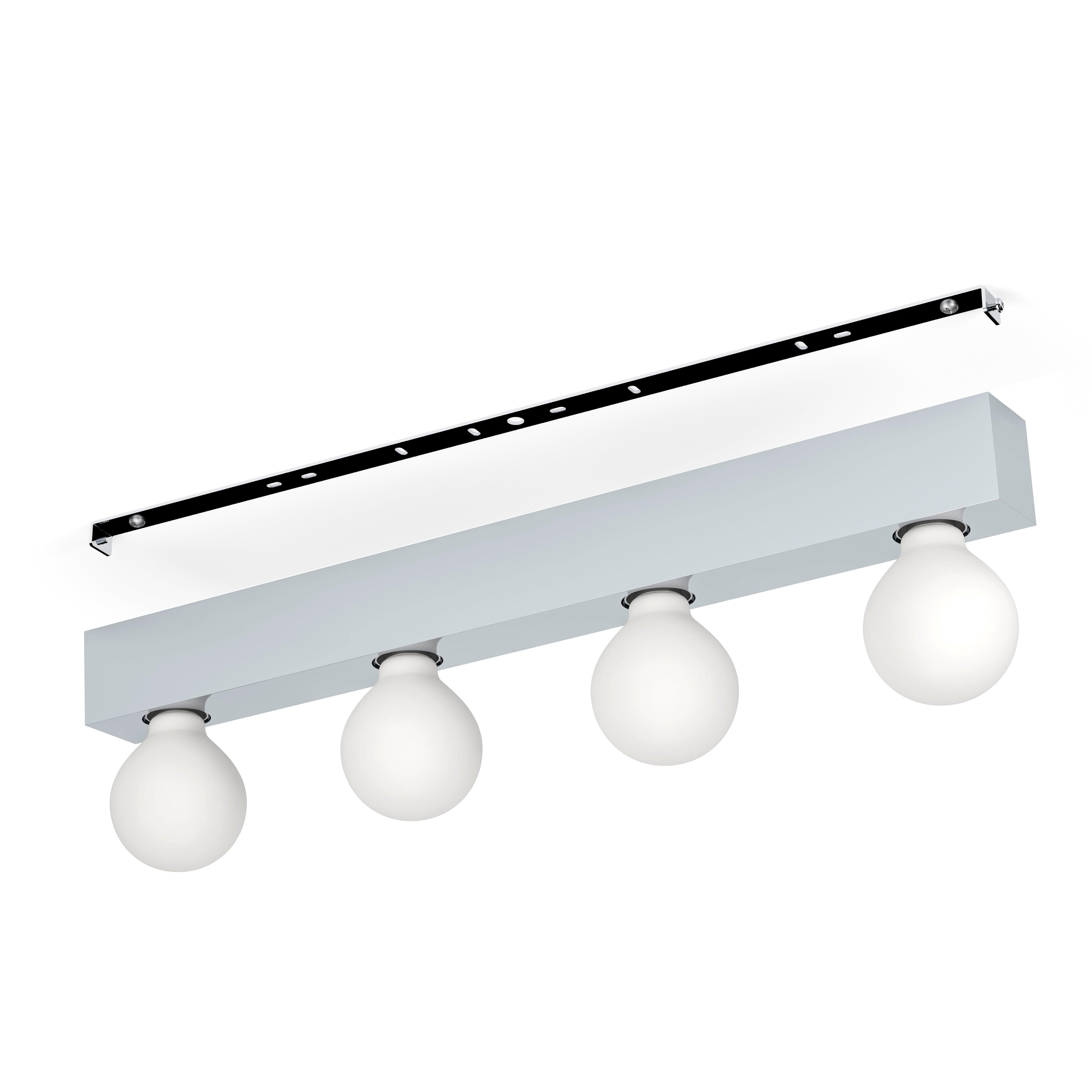eglo guanal chrome 4 light wall light Kitchen Lighting Close Up