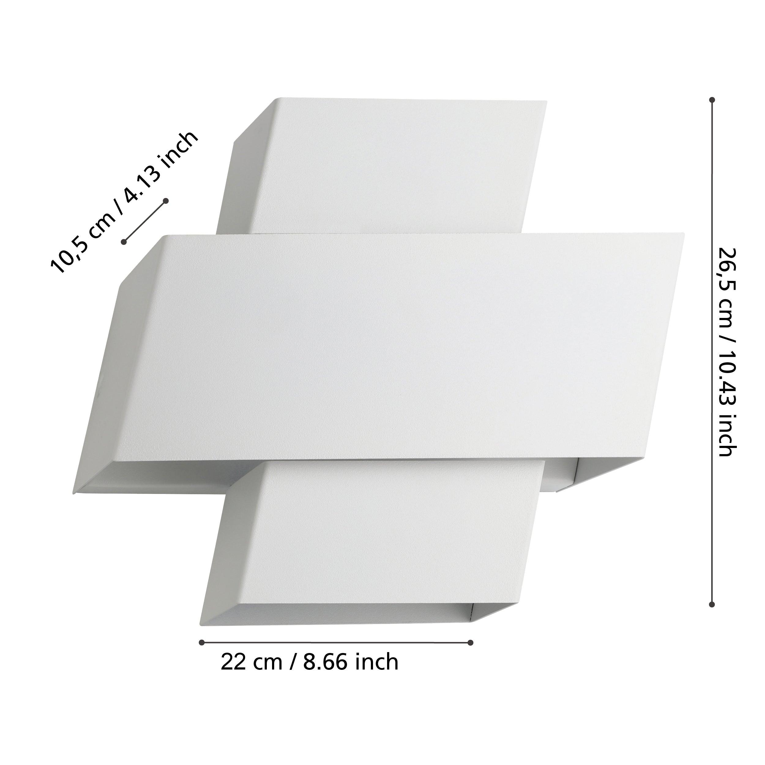 eglo timparossa white wall light kitchen lighting