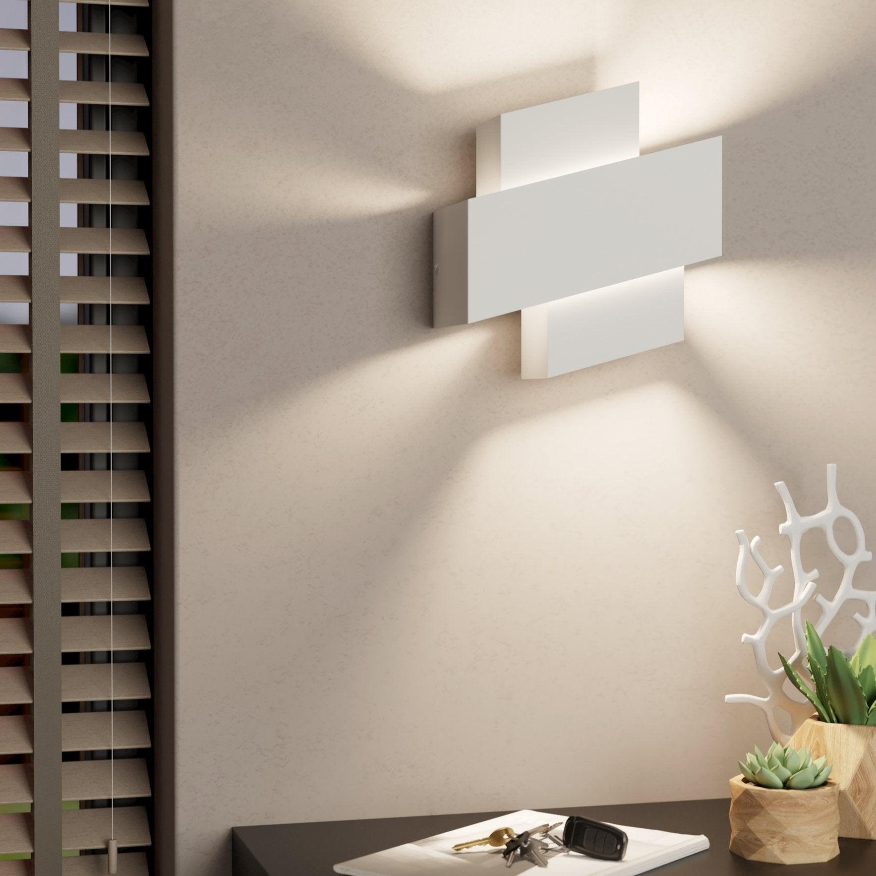 eglo timparossa white wall light