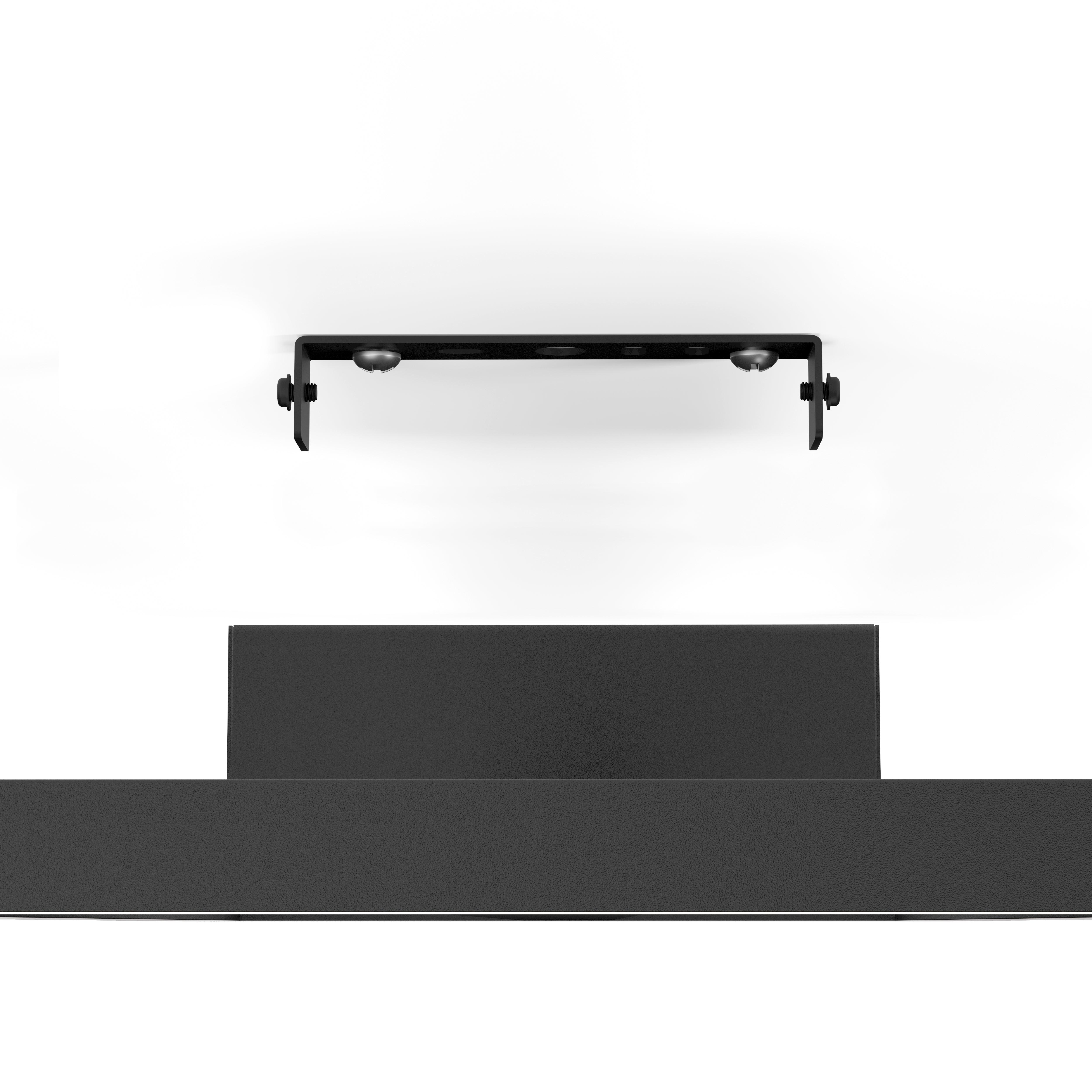 eglo connect calagrano z smart black rectangular led flush Kitchen Lighting Close Up