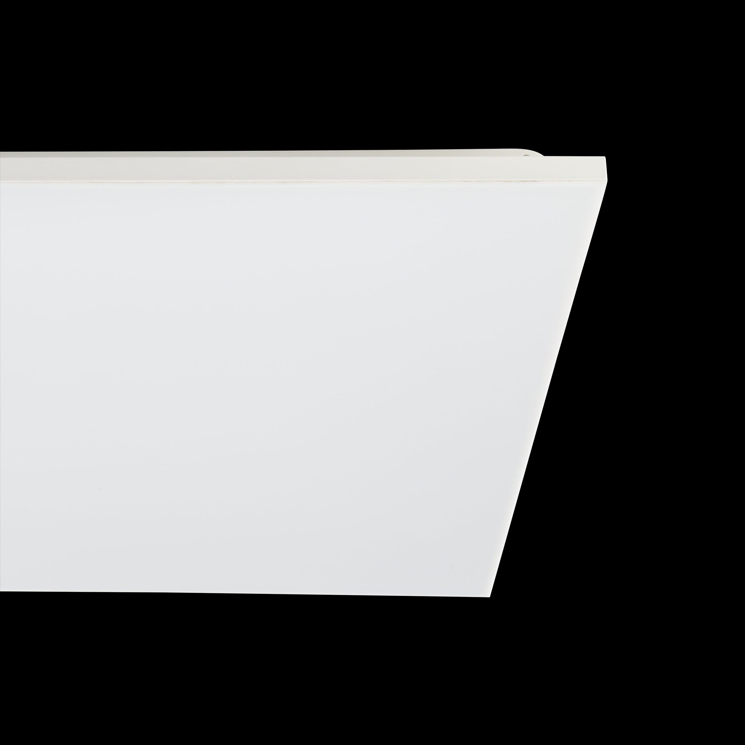 eglo trupiana white led square panel ceiling flush 59cm kitchen lighting