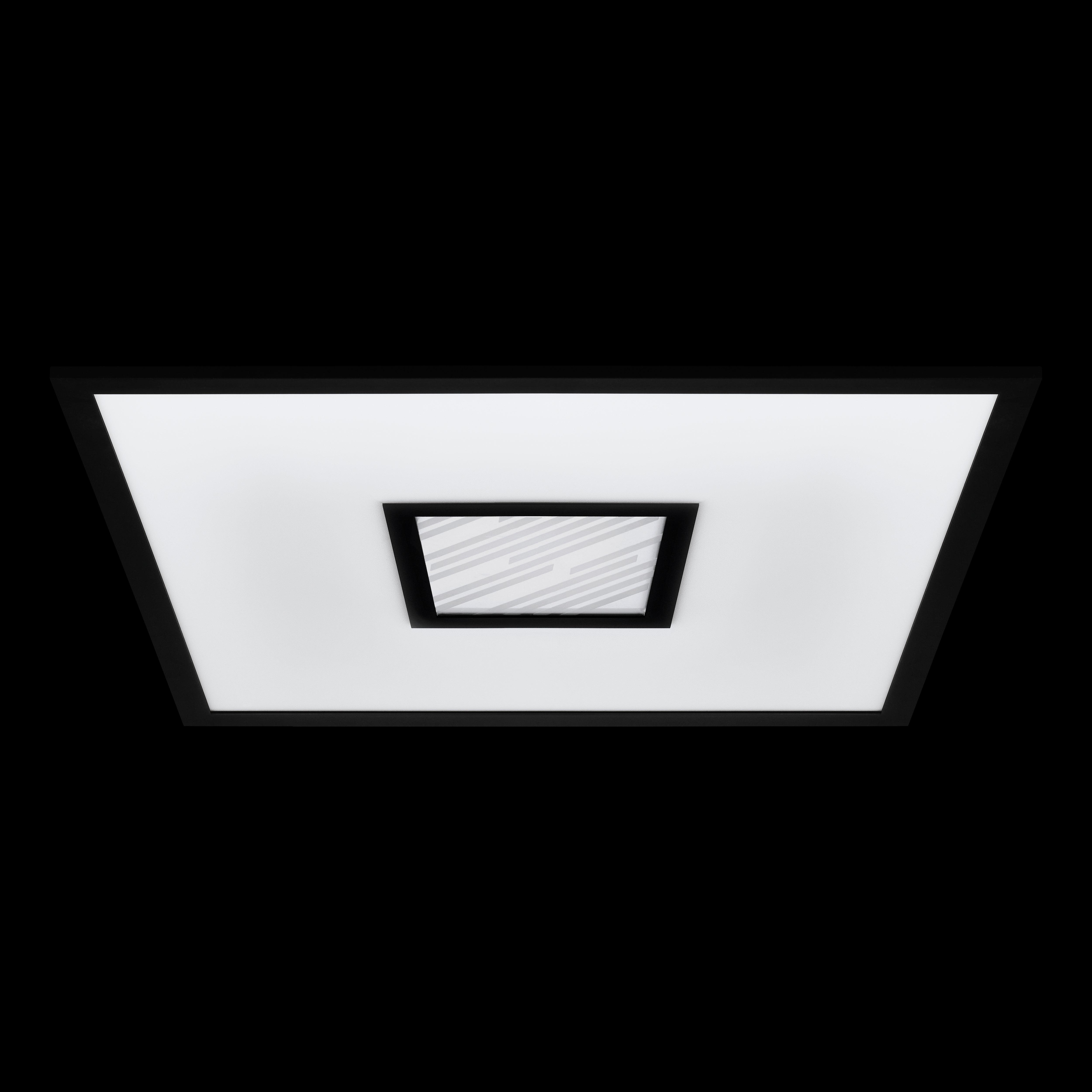 eglo bordonara black led square ceiling flush 45cm kitchen lighting