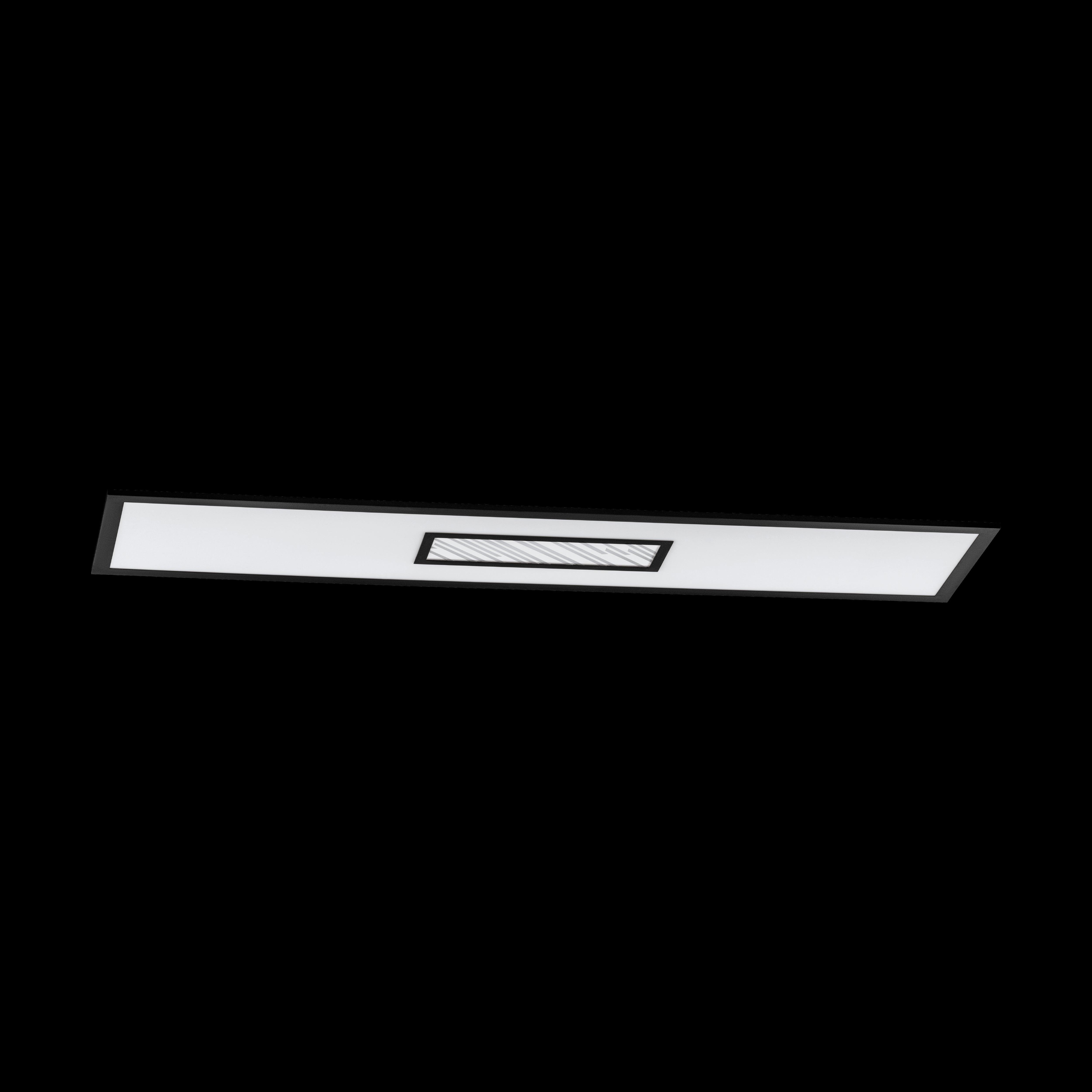 eglo bordonara black led rectangular ceiling flush light Kitchen Lighting Close Up
