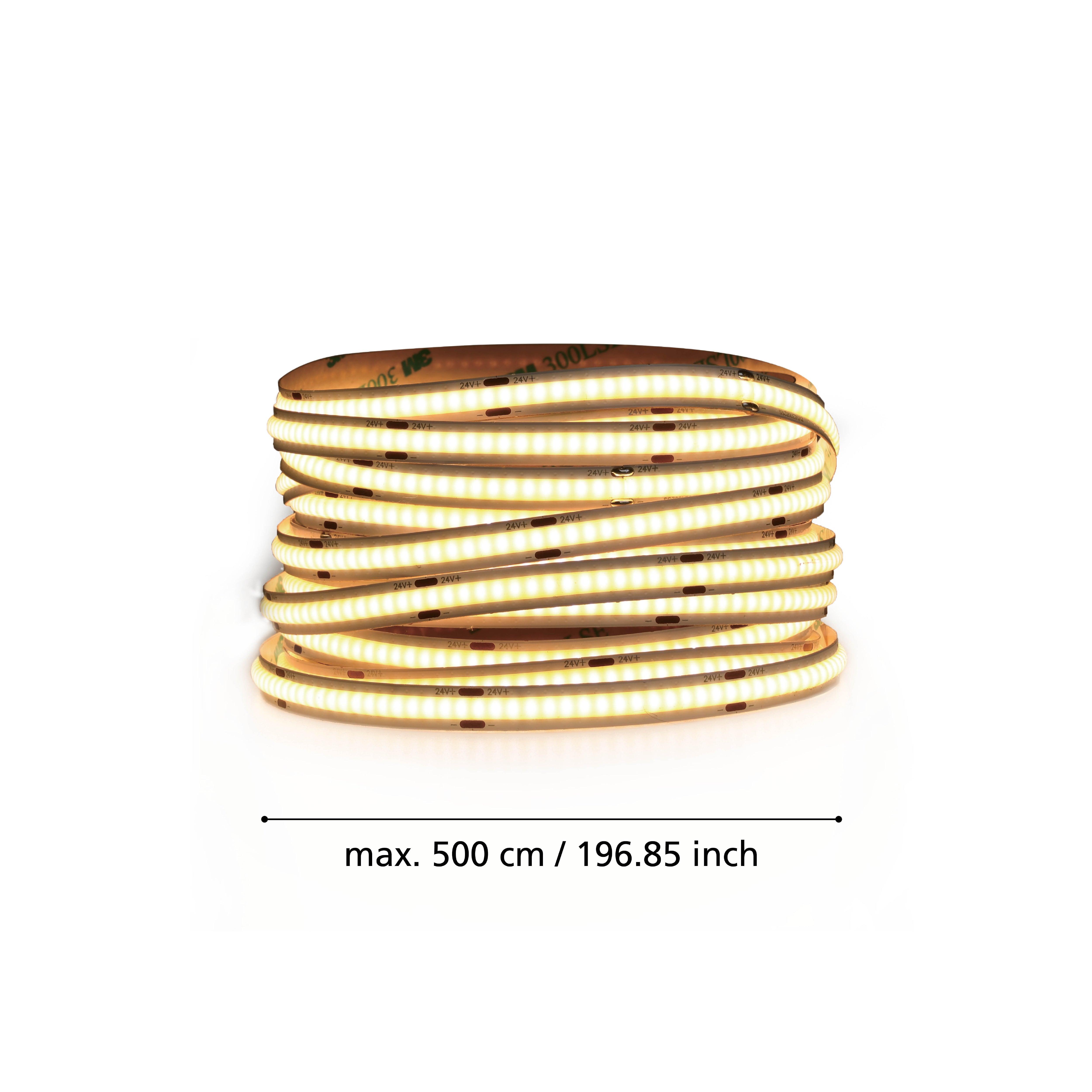 eglo cob stripe 5m led light strip living room close up