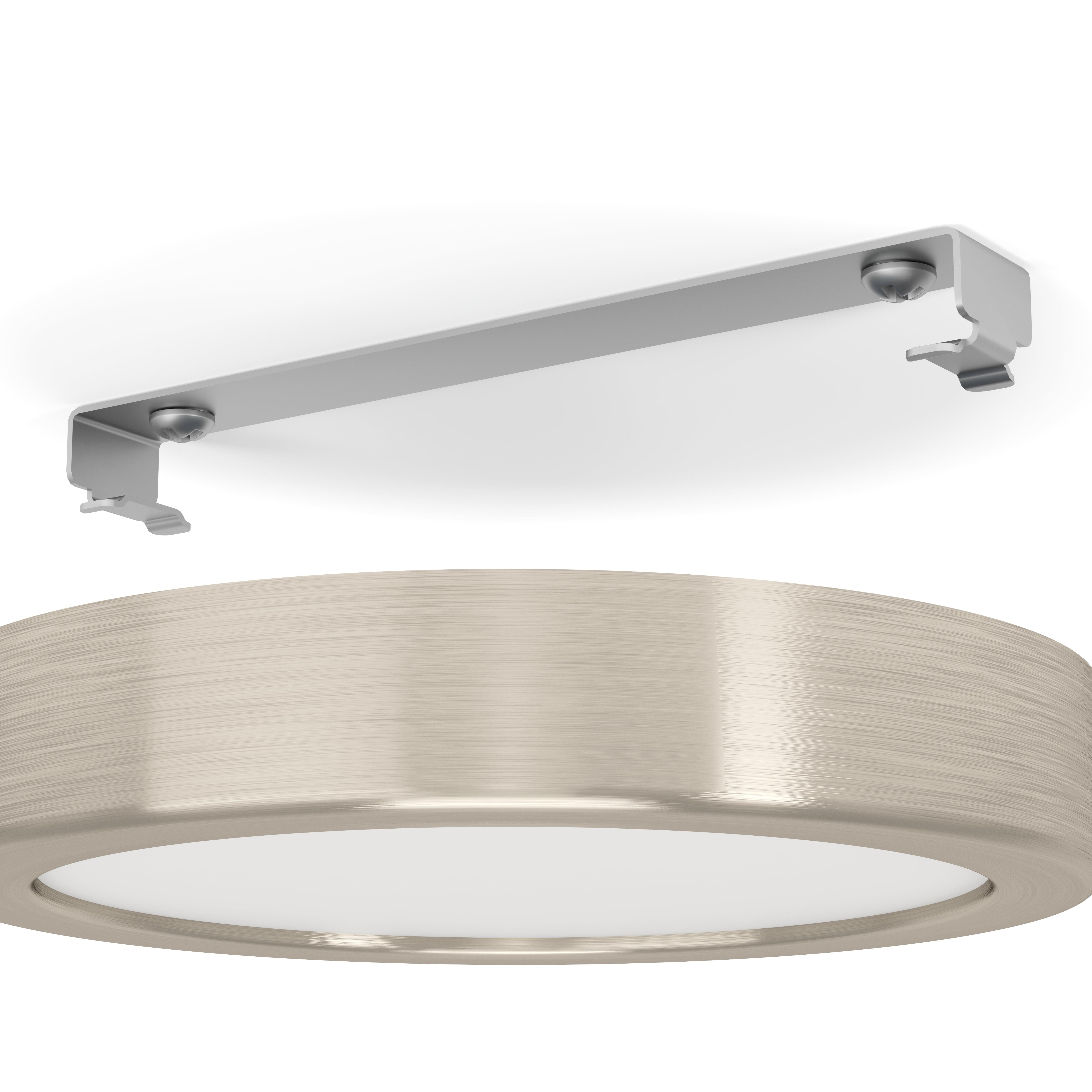 eglo fueva 5 led nickel round flush ceiling light 16cm kitchen lighting