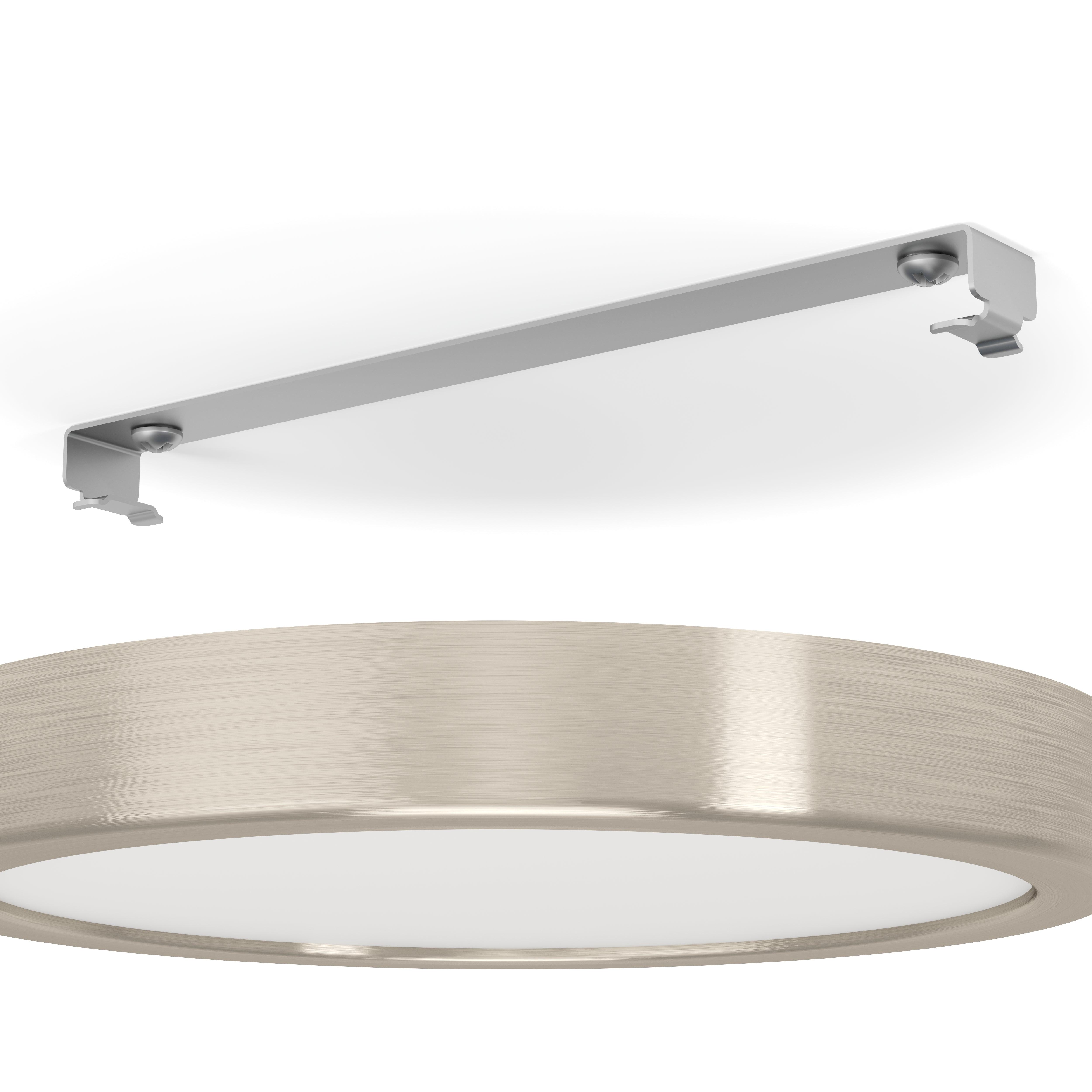 eglo fueva 5 led nickel round flush ceiling light 21cm kitchen lighting