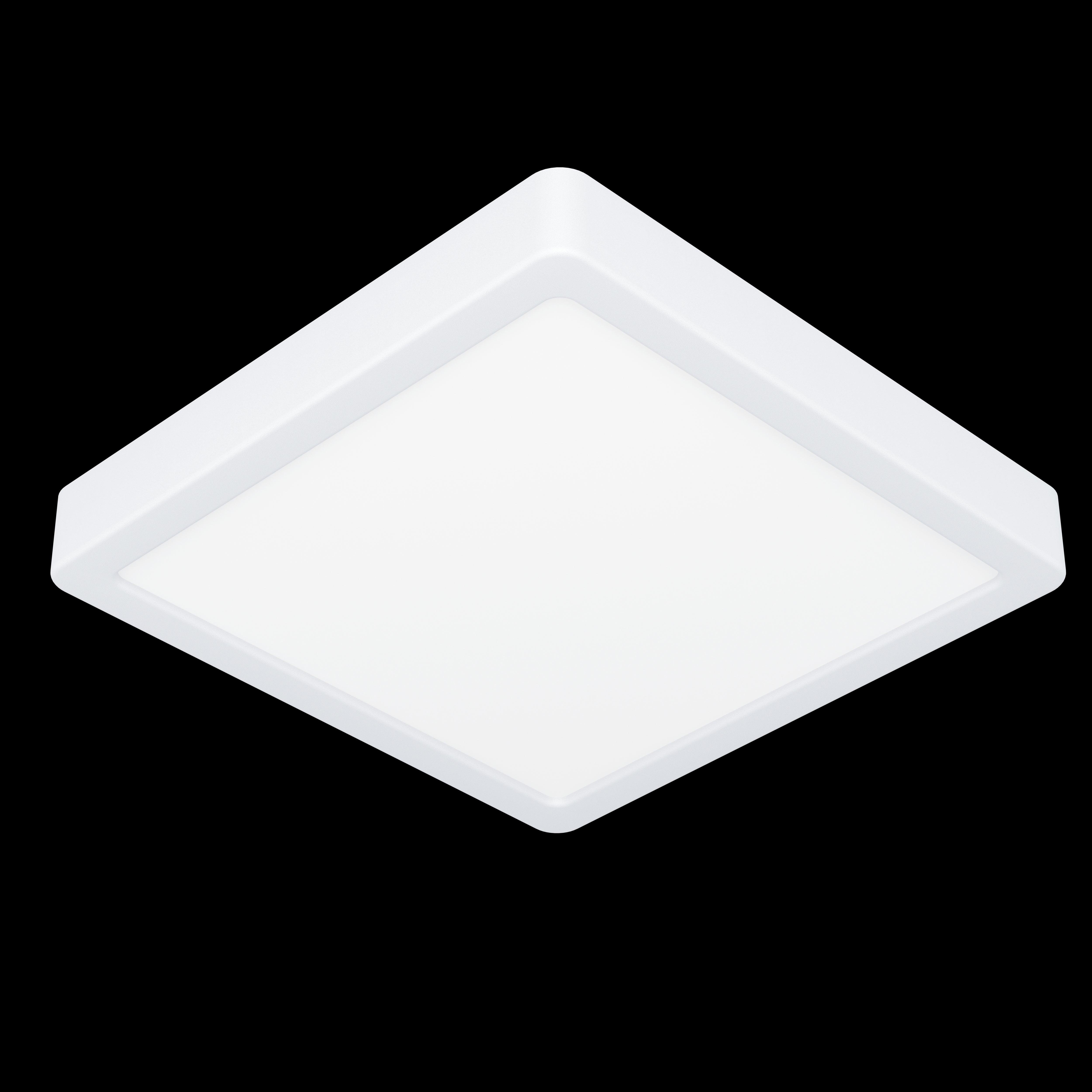 eglo fueva 5 led white square flush dimmable ceiling light 21cm living room image