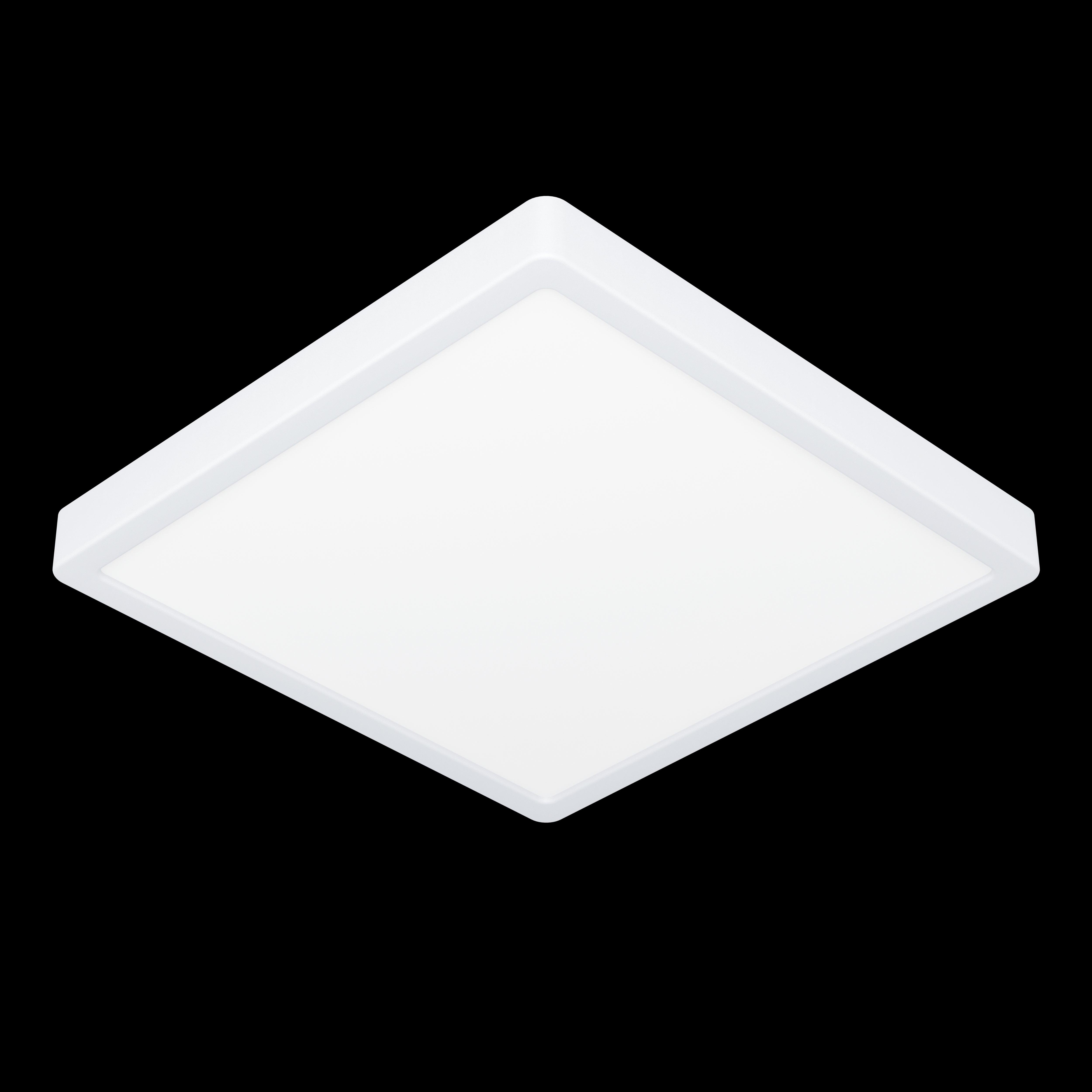 eglo fueva 5 led white square flush ceiling light 28 5cm living room image