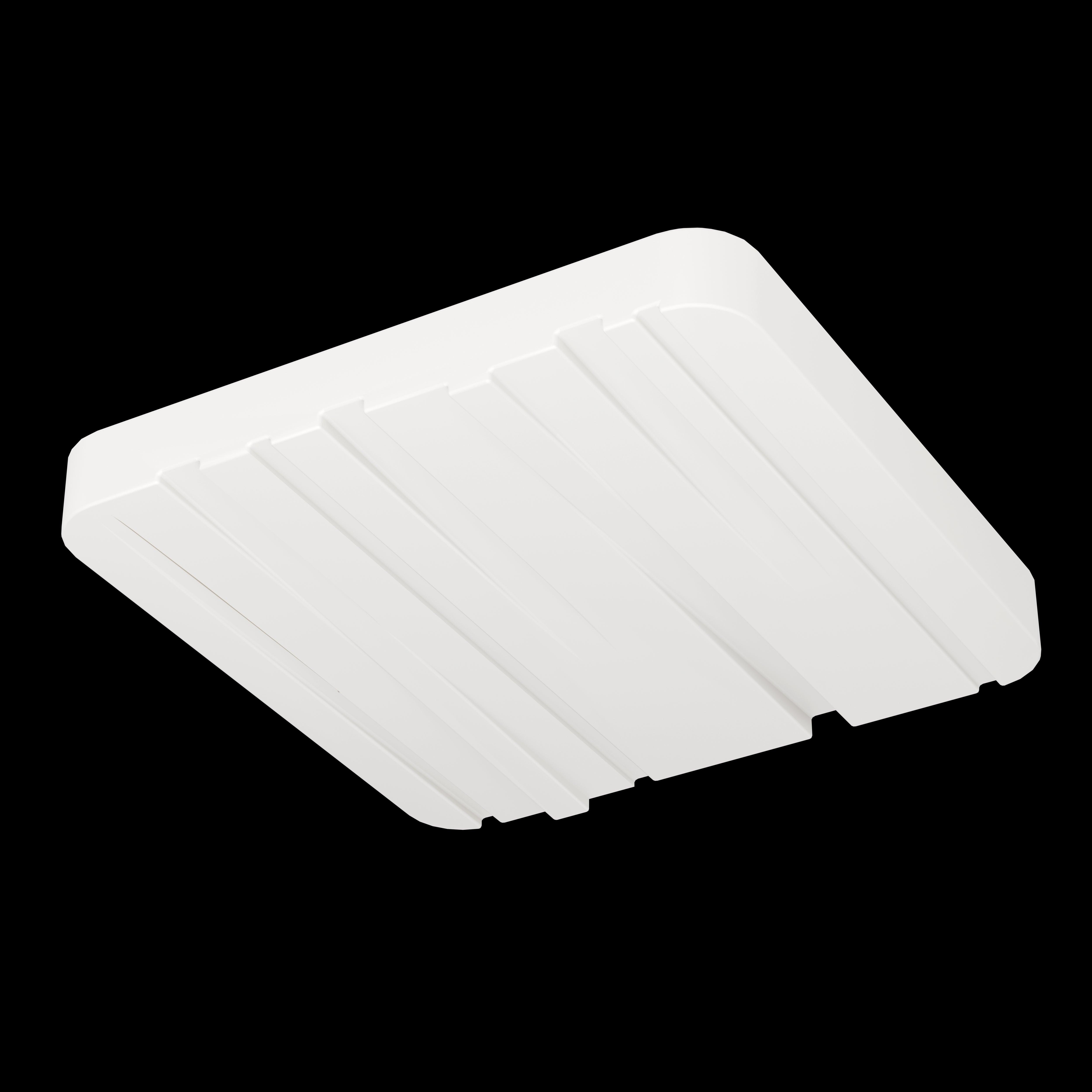 eglo ferentino led square white ceiling flush 28cm living room image