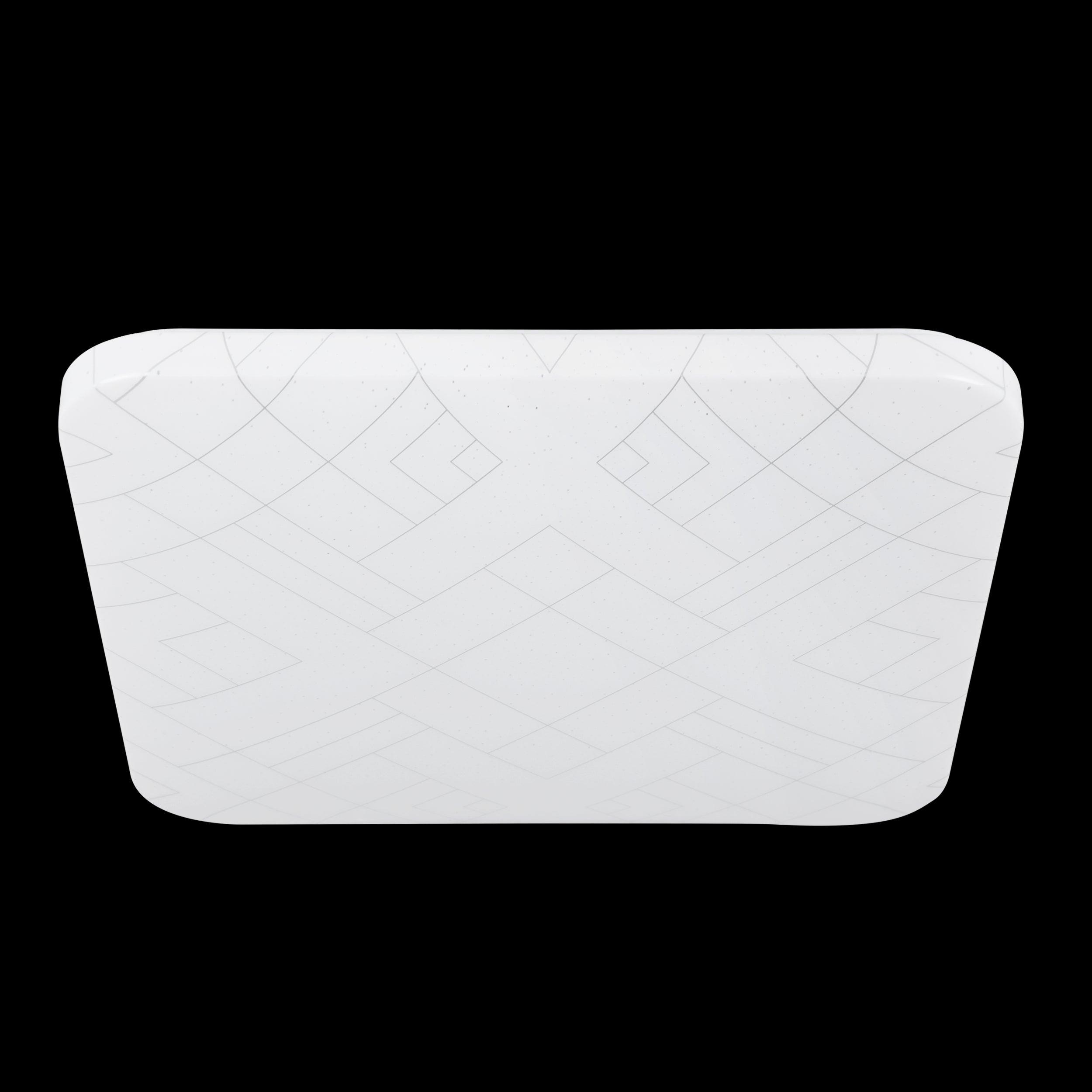 eglo rende led round white silver ceiling flush 38cm living room image