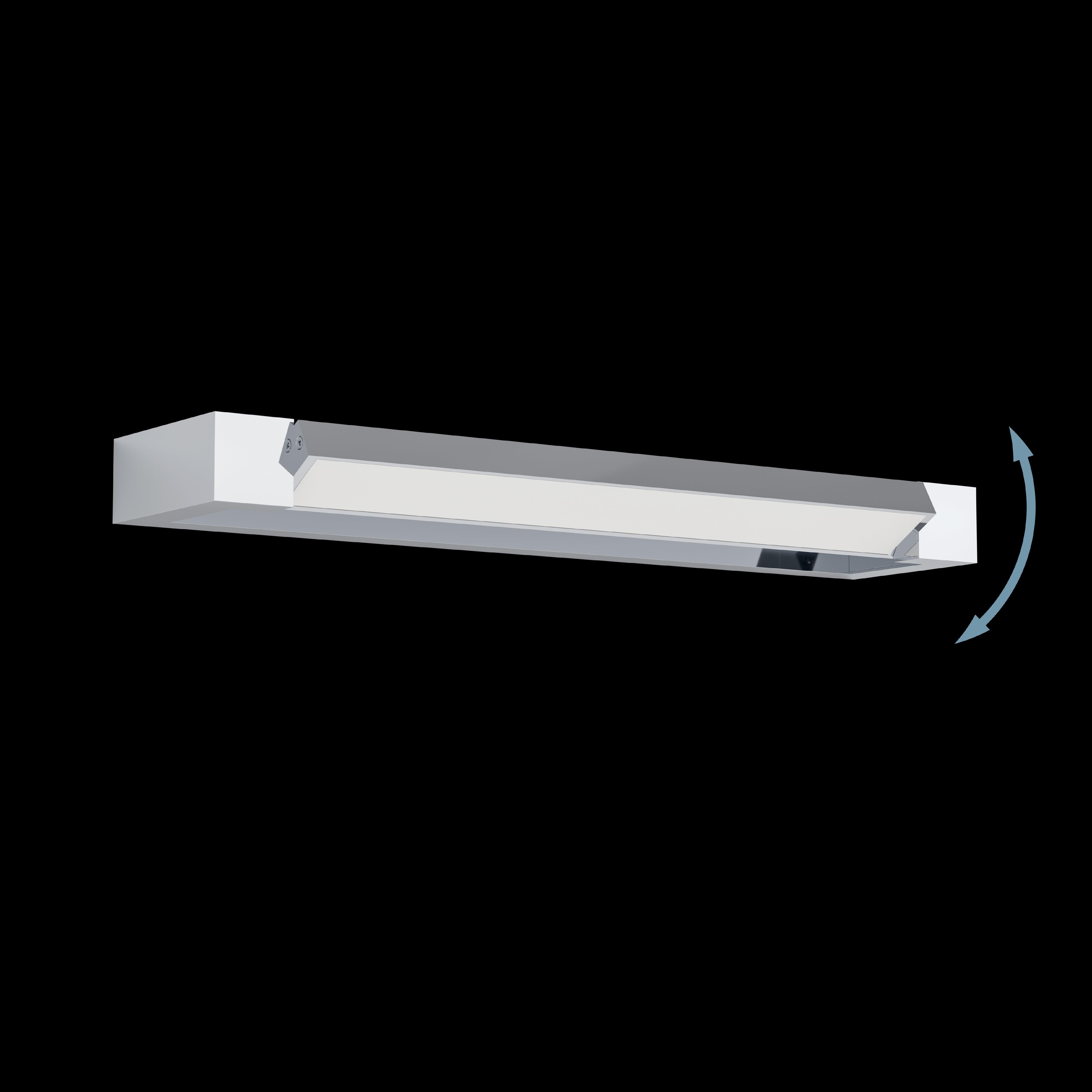 eglo gemiliana ip44 led chrome bathroom wall light 45cm kitchen lighting