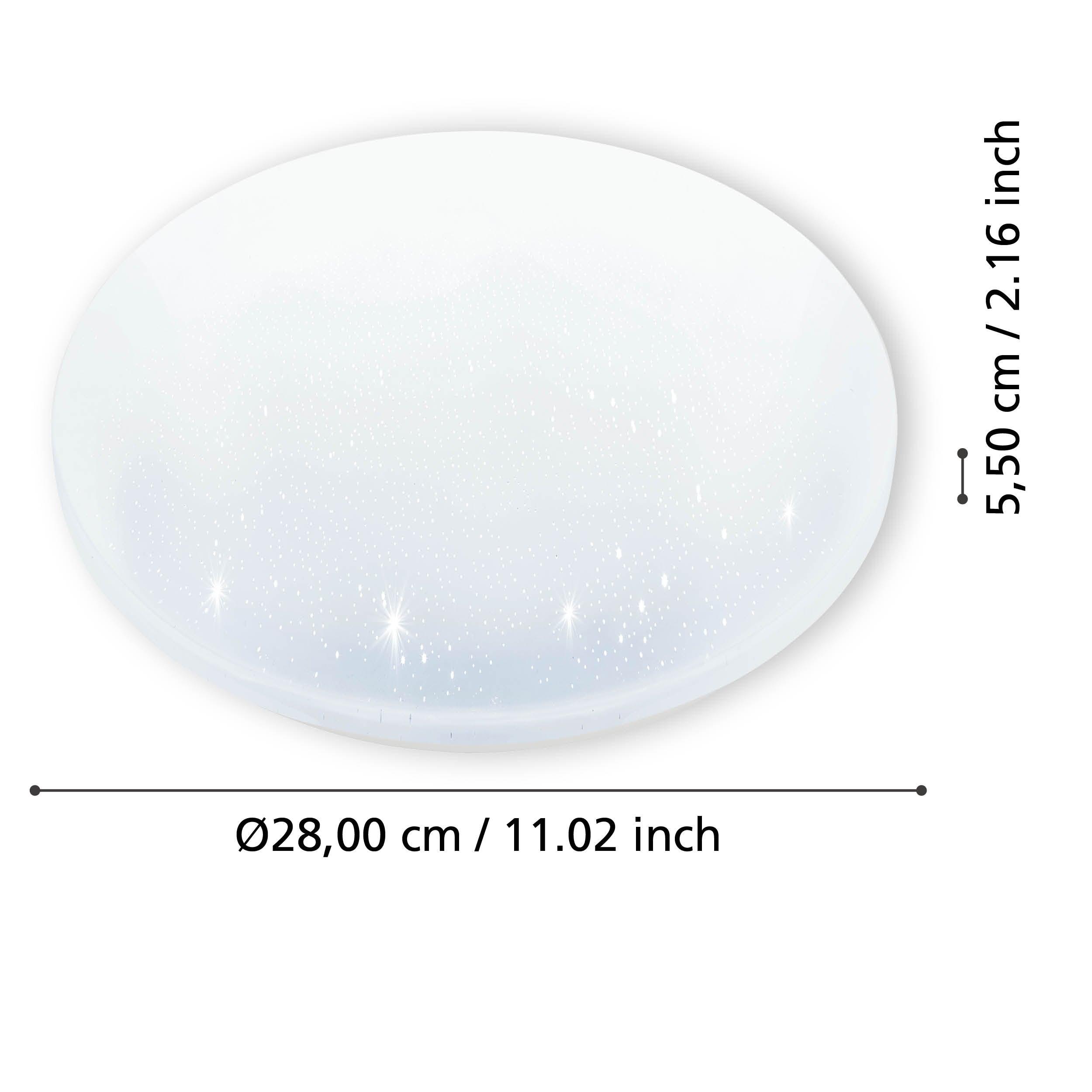 eglo frania s round white ip44 bathroom ceiling flush 31cm kitchen lighting