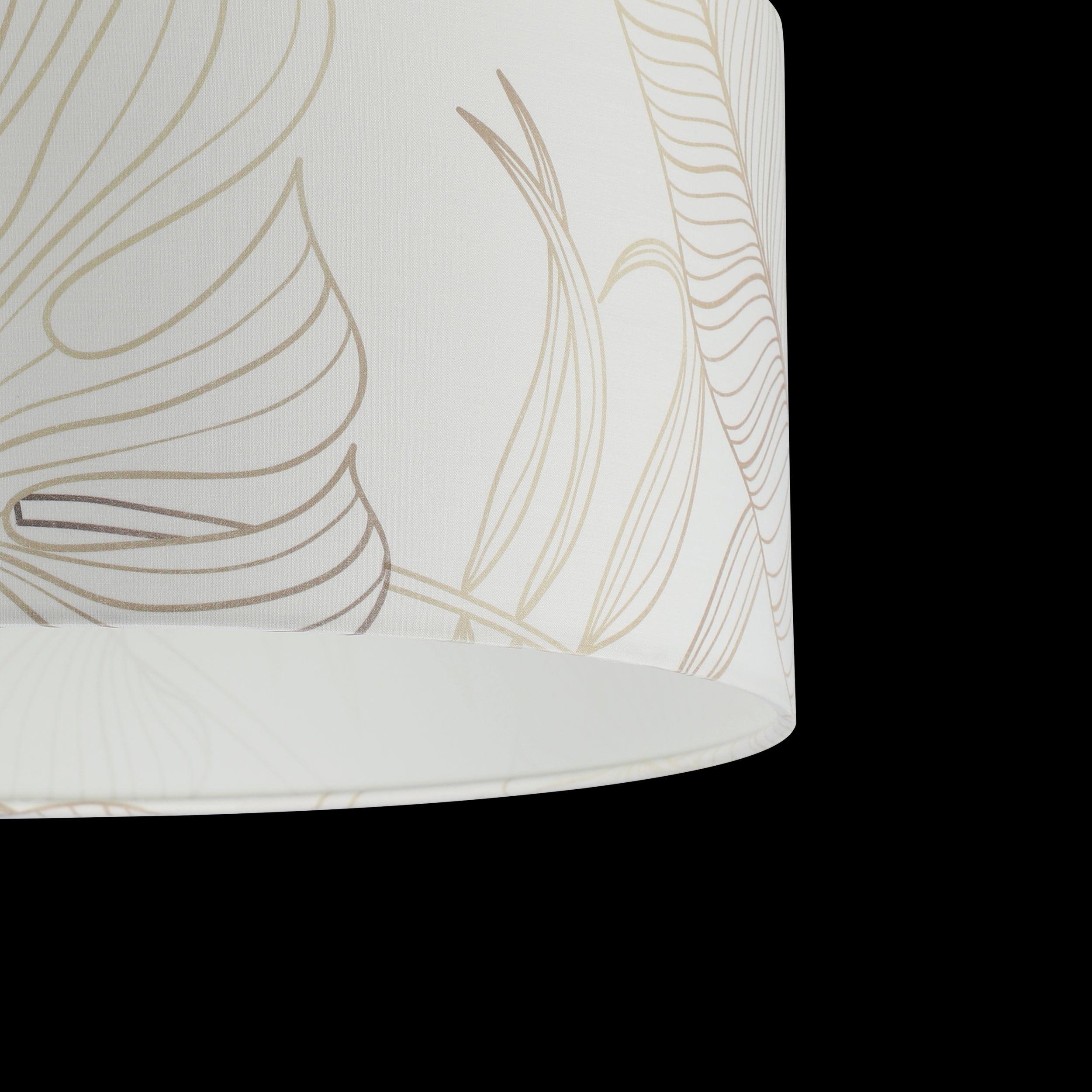 eglo bucamaranga white gold fabric flush ceiling lampshade kitchen lighting