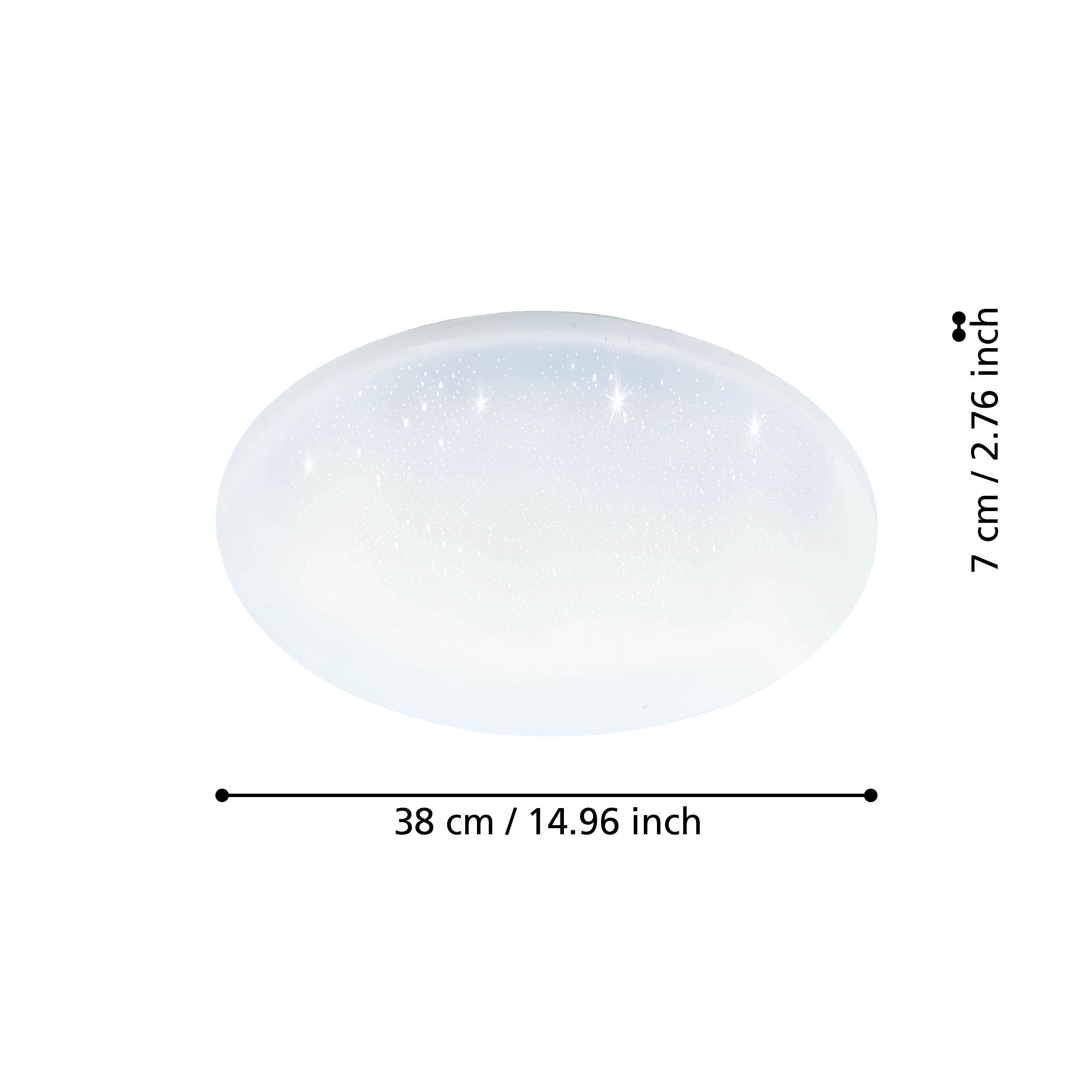 eglo connect totari z smart led white round flush ceiling light 38cm kitchen lighting
