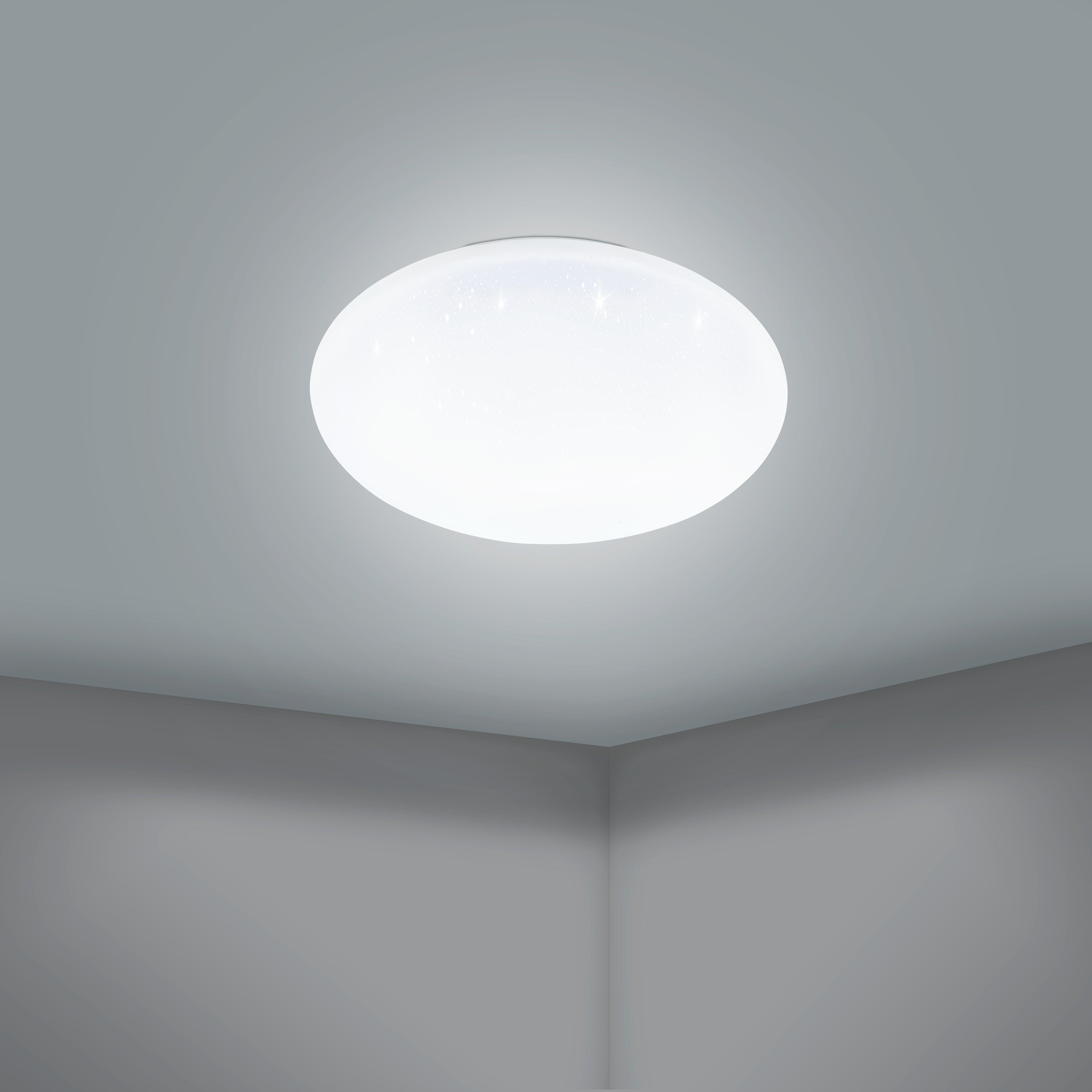 eglo connect totari z smart led white round flush ceiling light 38cm living room image