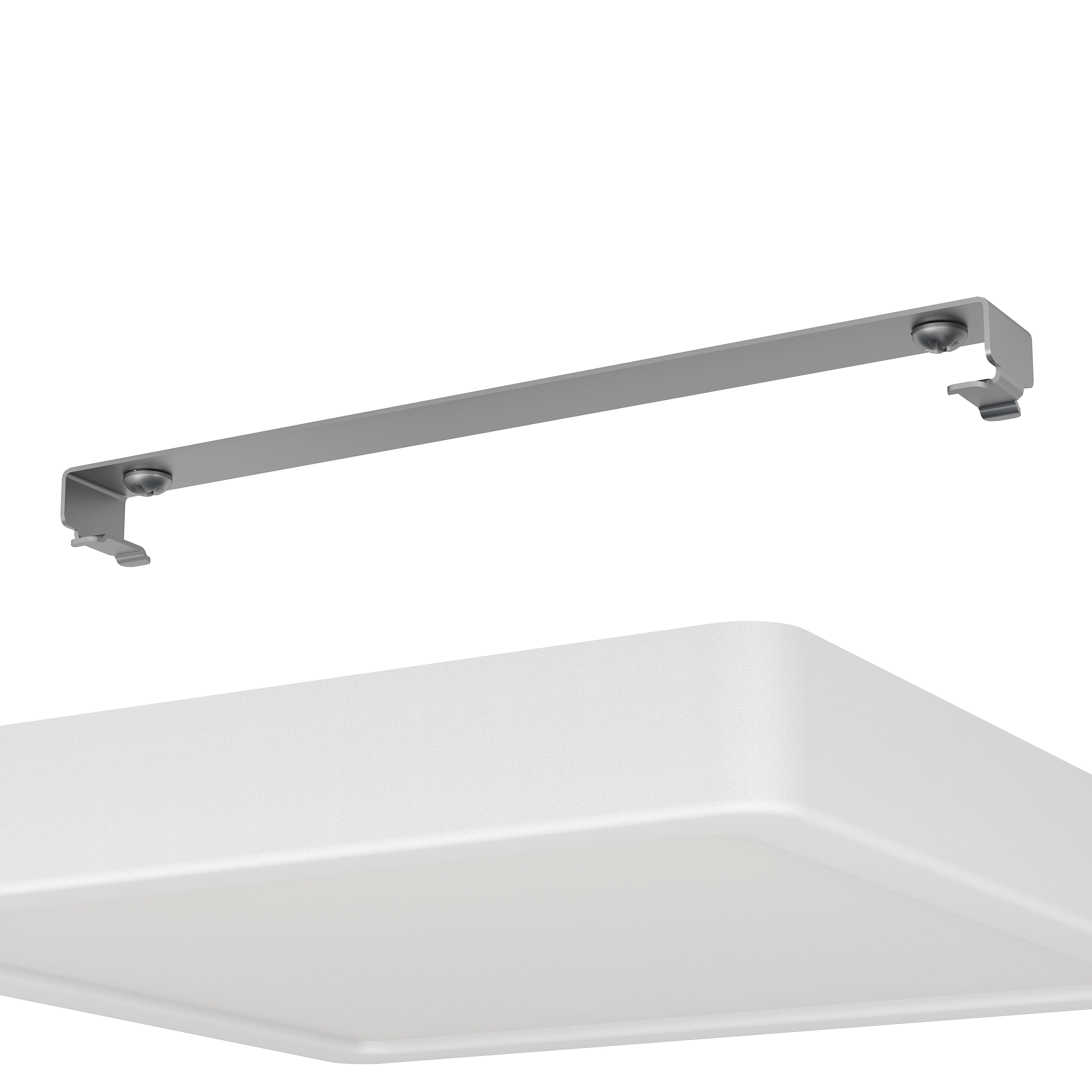 eglo fueva 5 white led ip44 square flush 21cm kitchen lighting