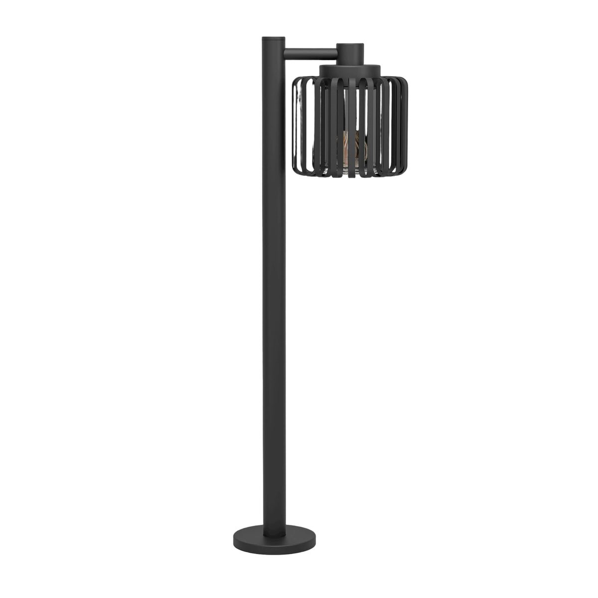 eglo selinus ip65 led black metal pathway bollard living room image