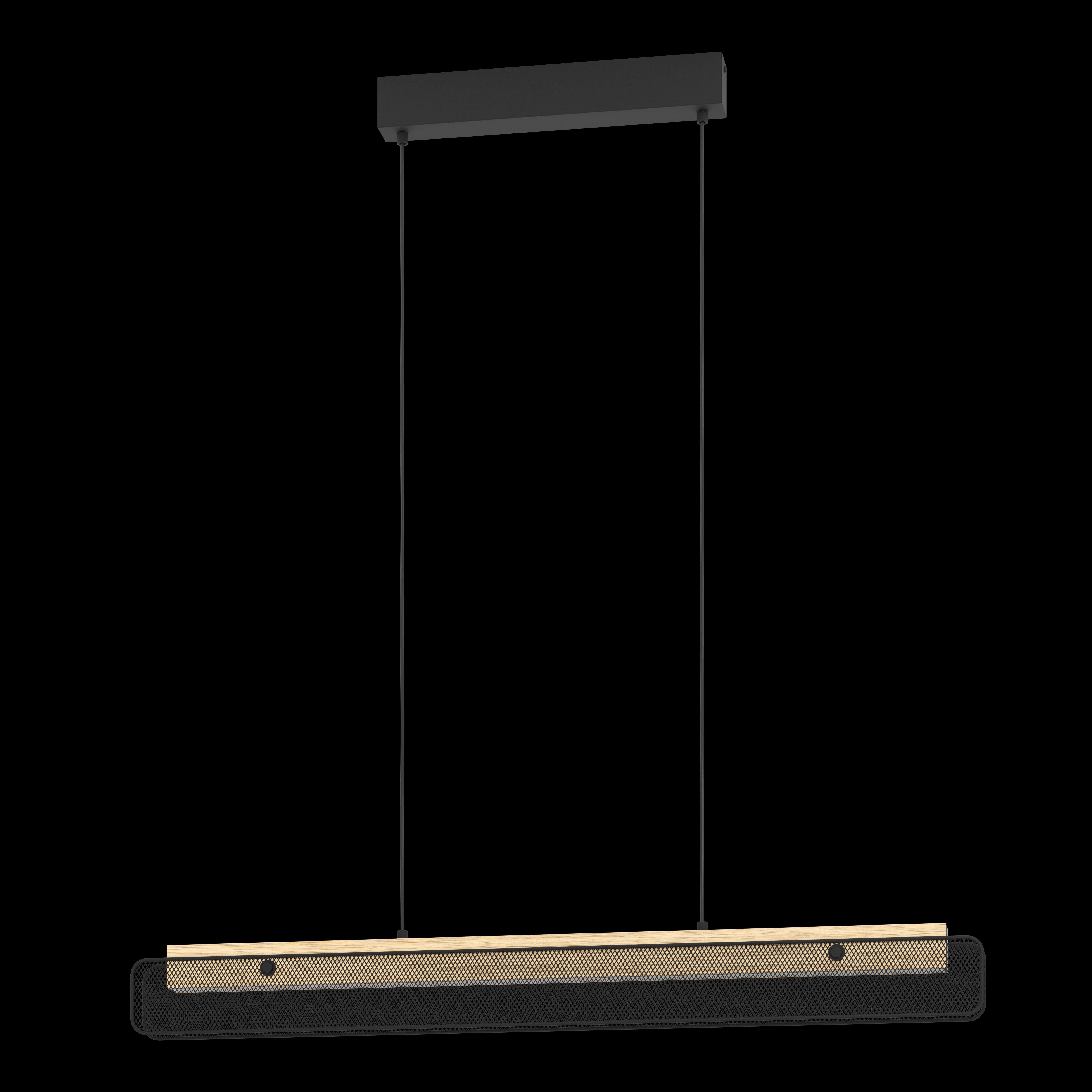eglo connect kokomo z smart led rubberwood black metal mesh pendant kitchen lighting