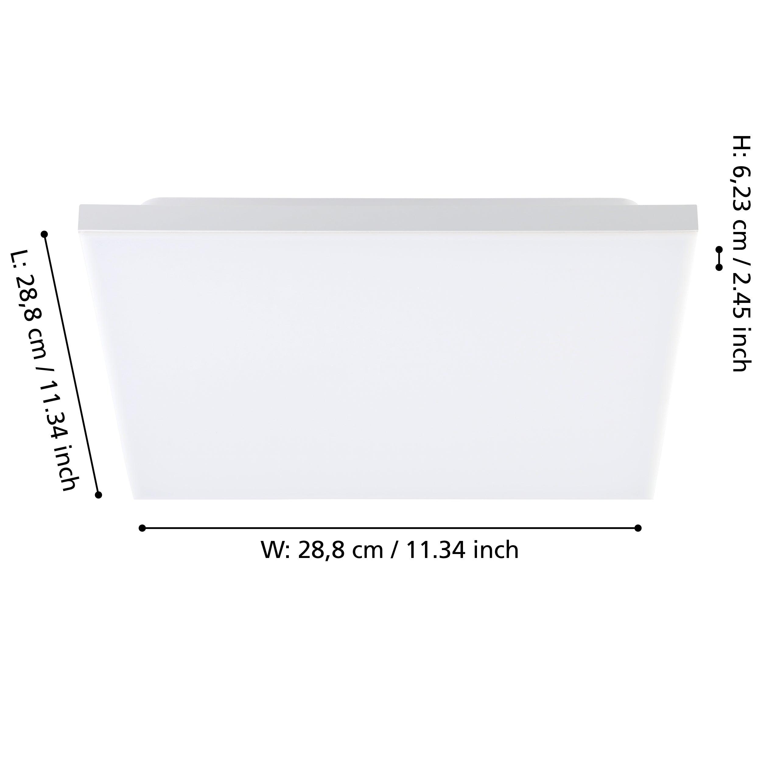 eglo turcona b led square white flush ceiling light Kitchen Lighting Close Up