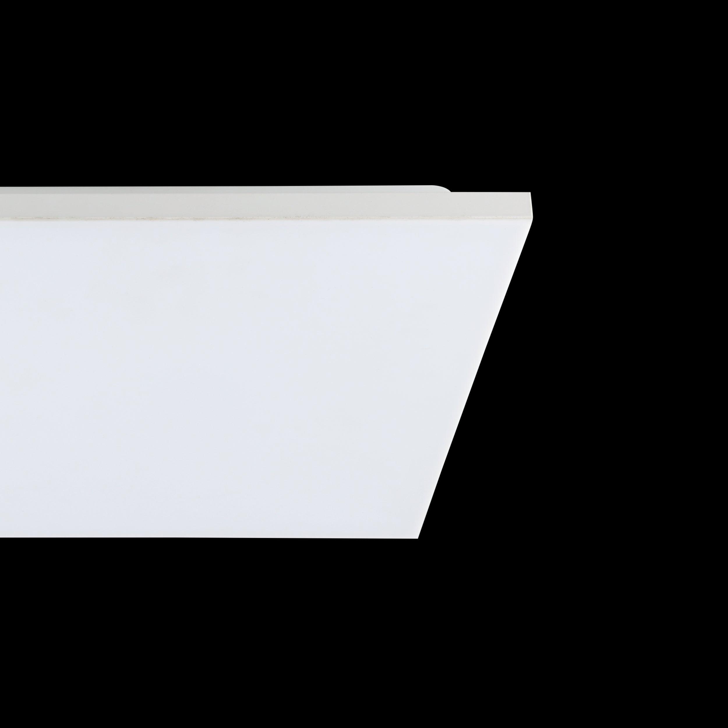 eglo turcona b led square white ceiling flush 44cm living room close up