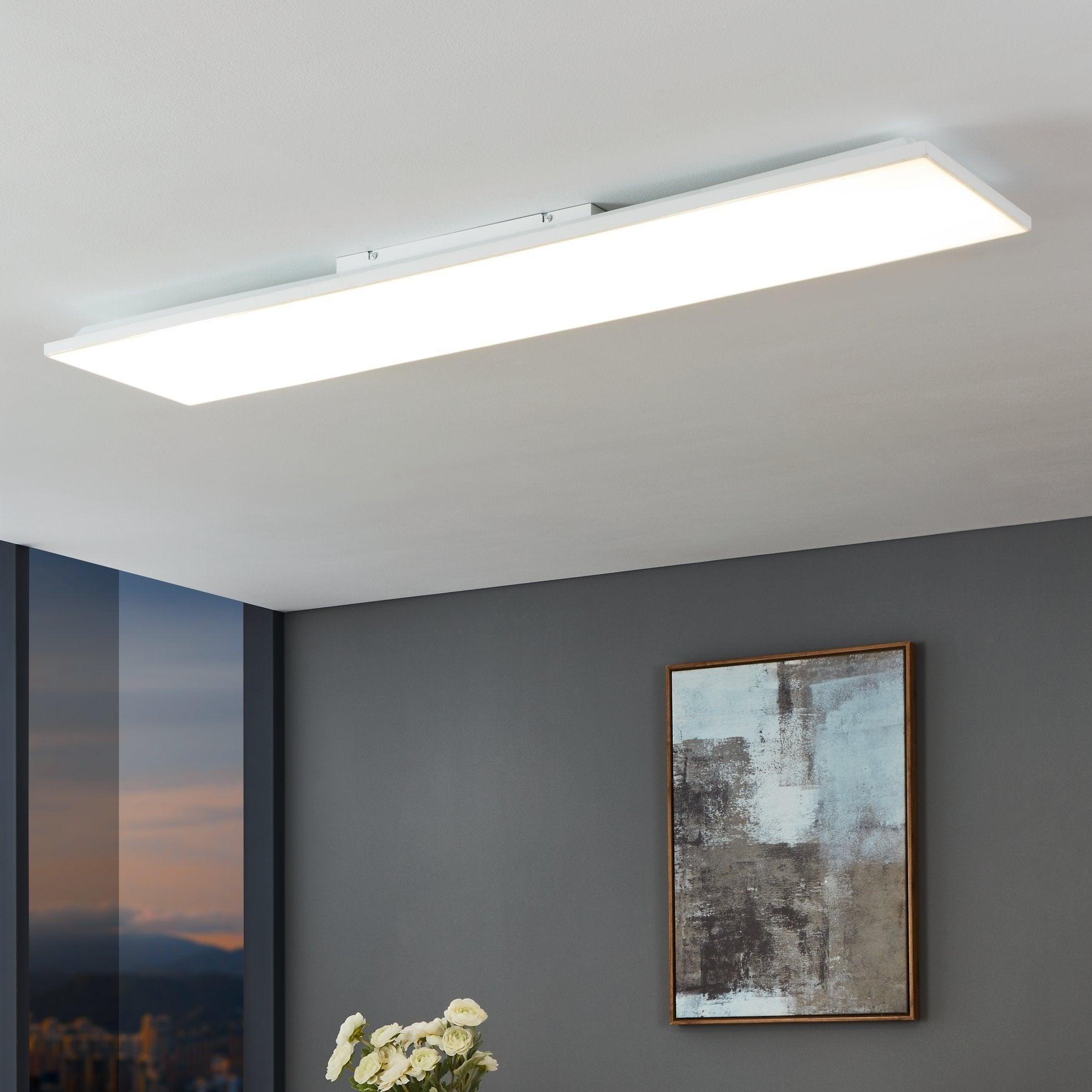 eglo turcona b led rectangular white ceiling flush