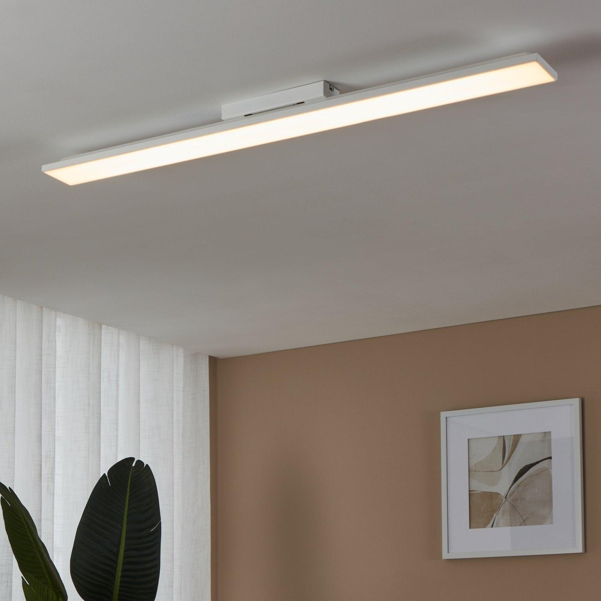 eglo turcona b rectangular warm white led ceiling flush