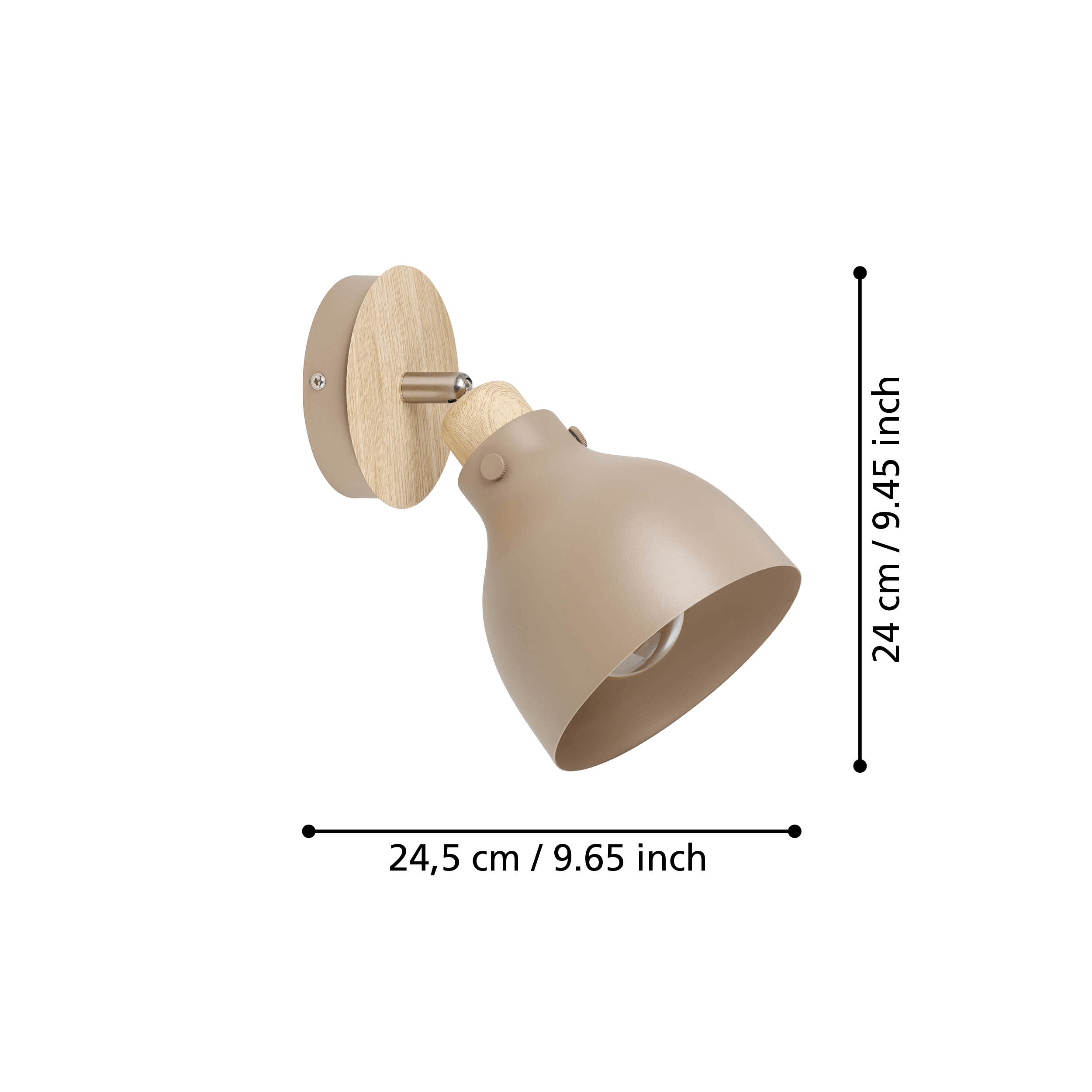 eglo arrecife nickel sandy wall spotlight kitchen lighting
