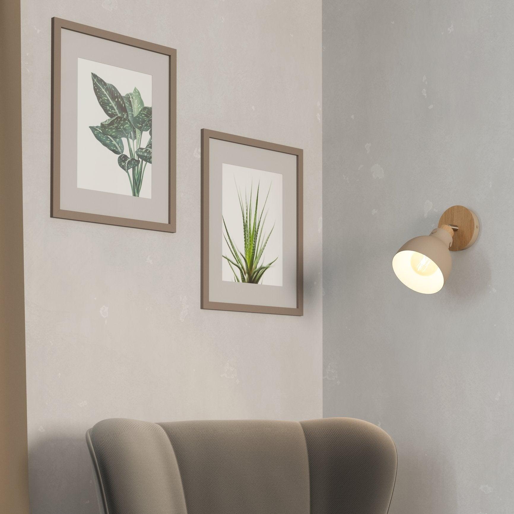 eglo arrecife nickel sandy wall spotlight