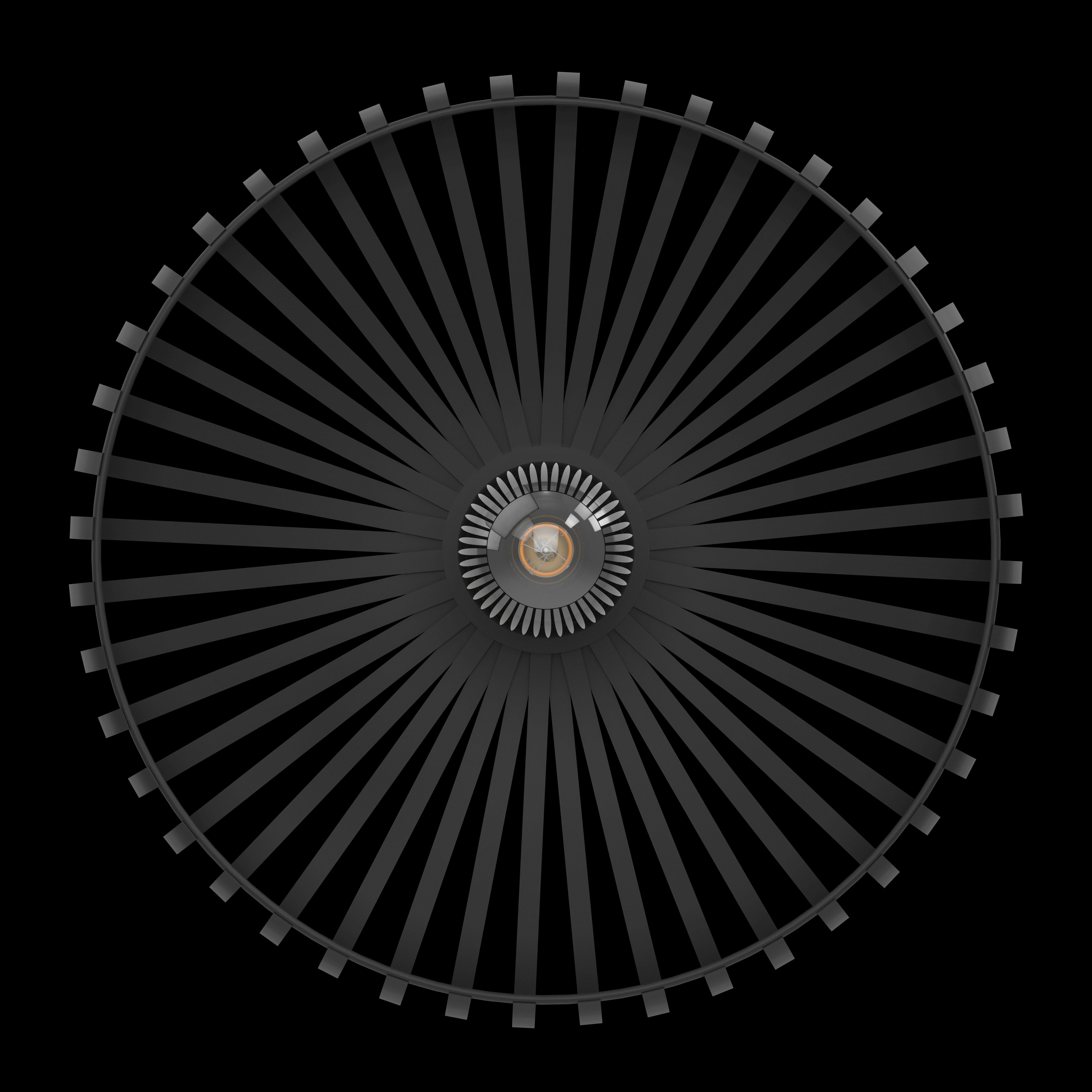 eglo mogano 3 black metal flush ceiling light living room close up